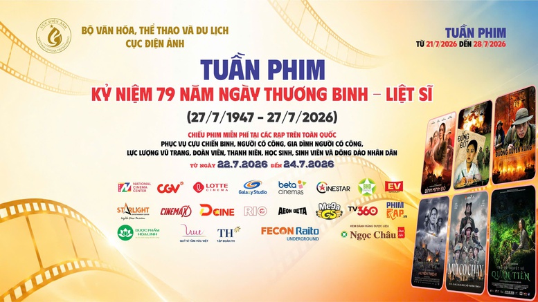 Tuần phim kỷ niệm 79 năm ngày Thương binh Liệt sỹ