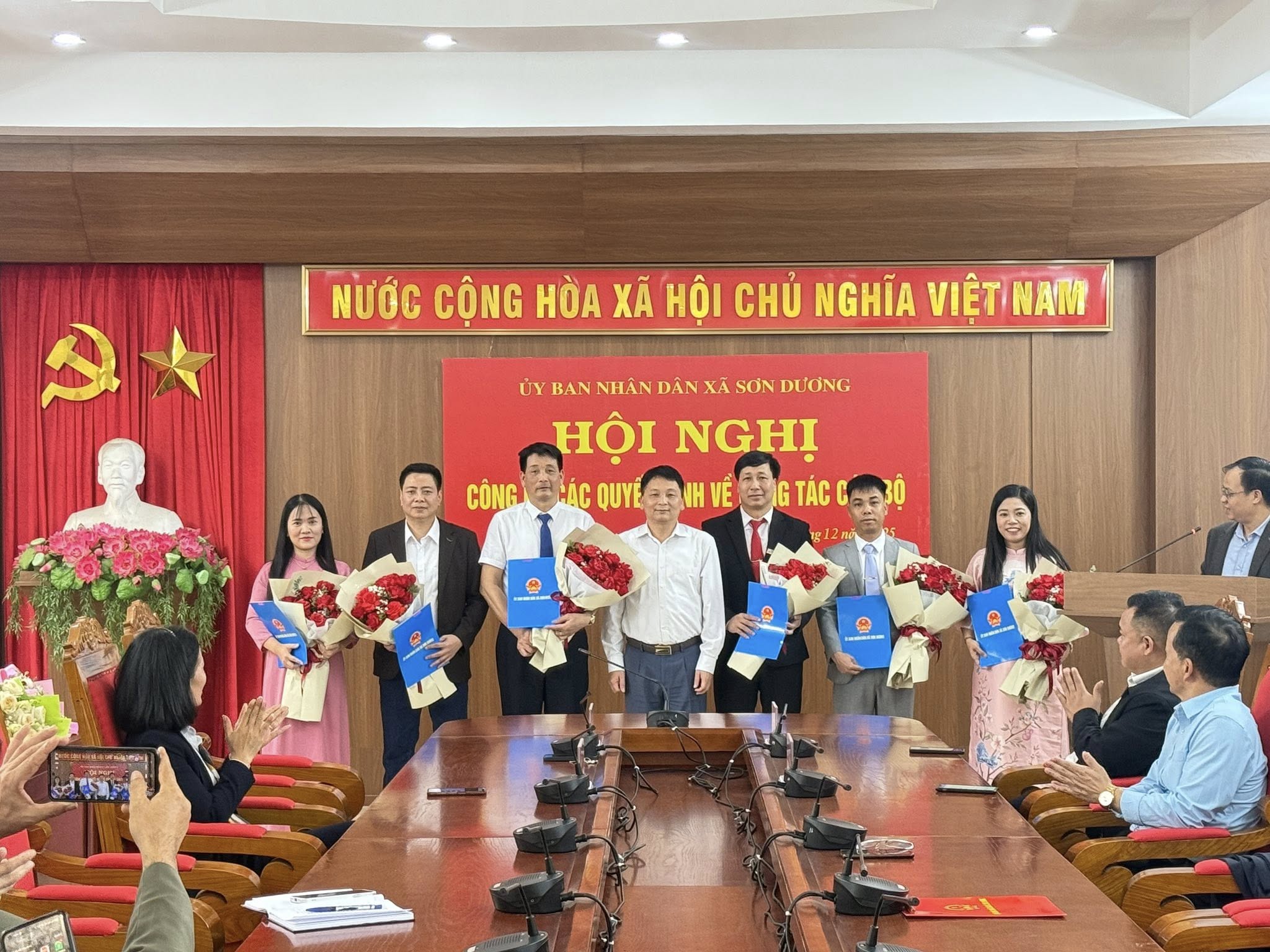 Xã Sơn Dương công bố Quyết định về công tác cán bộ