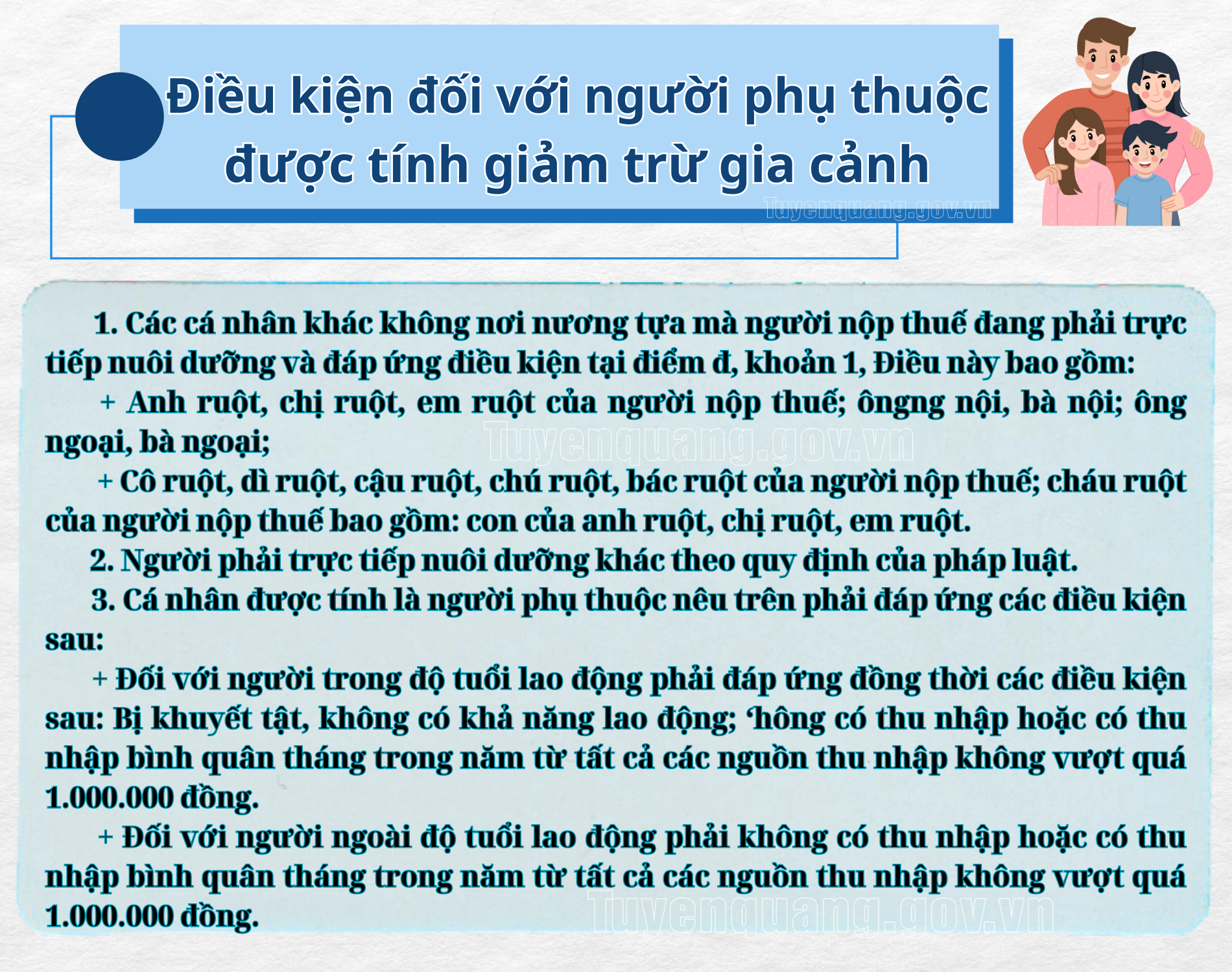 Chính thức quy định mức giảm trừ gia cảnh trong Luật Thuế thu nhập cá nhân (sửa đổi)