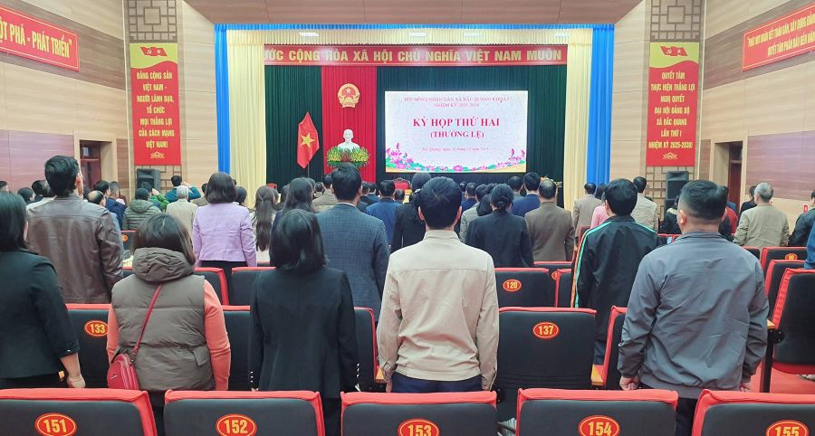 Kỳ họp thứ Hai HĐND xã Bắc Quang khóa I, nhiệm kỳ 2021-2026