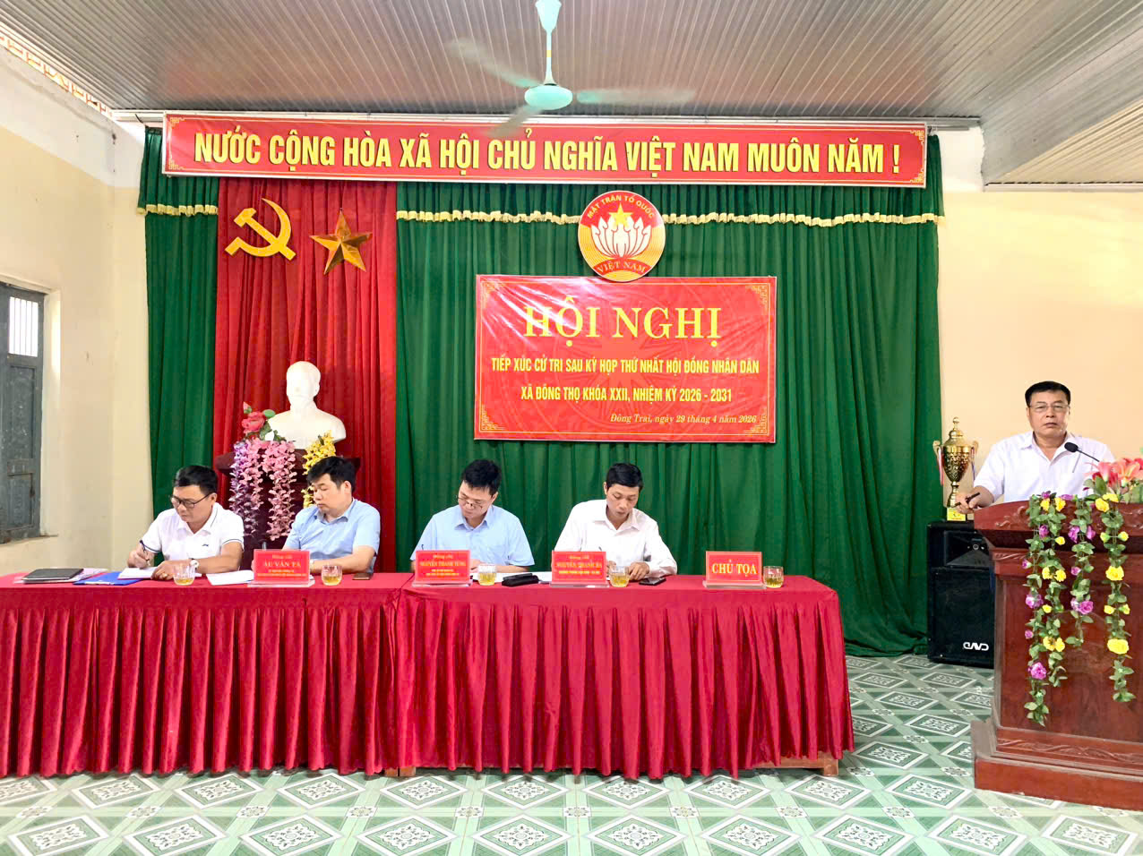 Tổ đại biểu số 03 HĐND xã tiếp xúc cử tri tại thôn Đông Trai