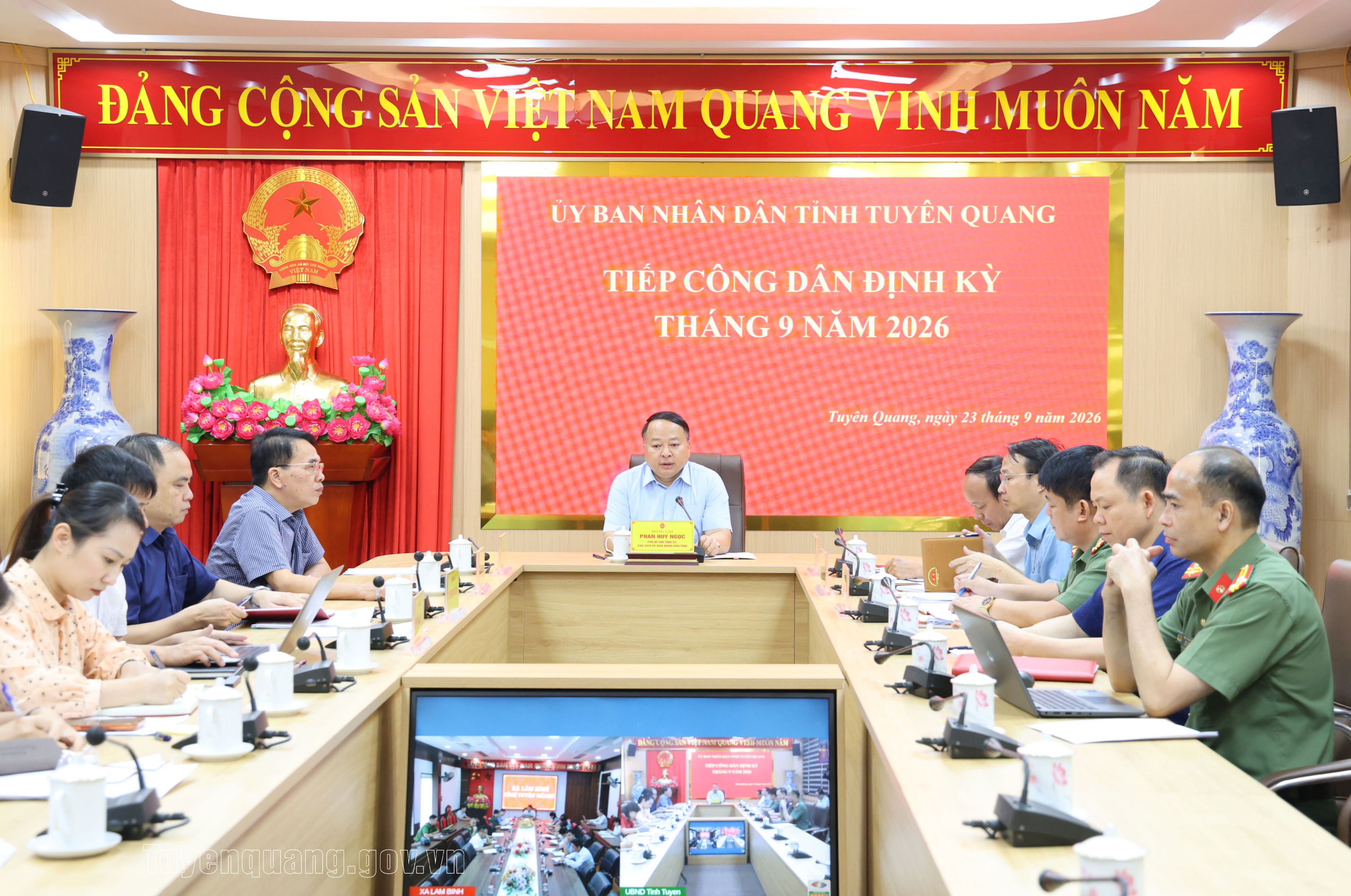 Chủ tịch UBND tỉnh Phan Huy Ngọc tiếp công dân định kỳ tháng 9 năm 2026