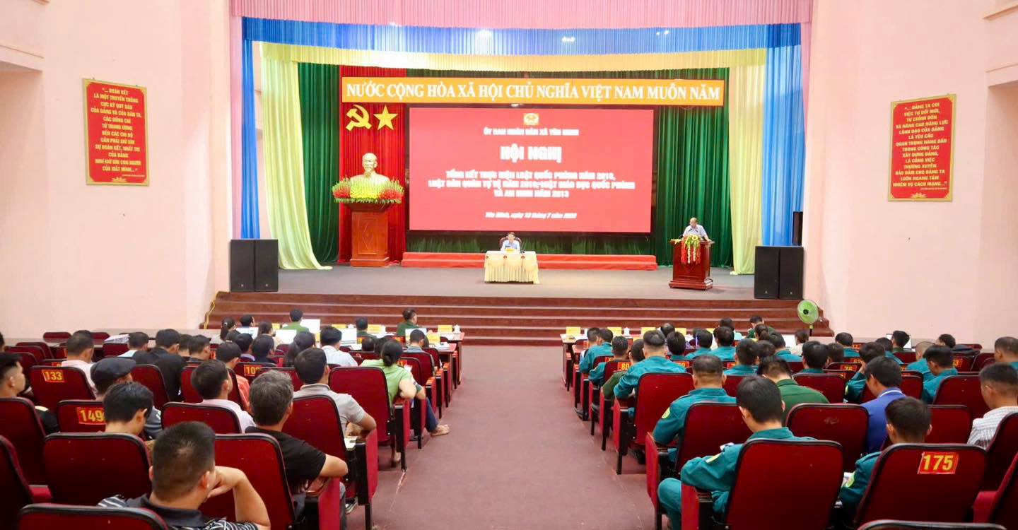 HỘI NGHỊ TỔNG KẾT THỰC HIỆN LUẬT QUỐC PHÒNG NĂM 2018, LUẬT DÂN QUÂN TỰ VỆ NĂM 2019 VÀ LUẬT GIÁO DỤC QUỐC PHÒNG VÀ AN NINH NĂM 2013