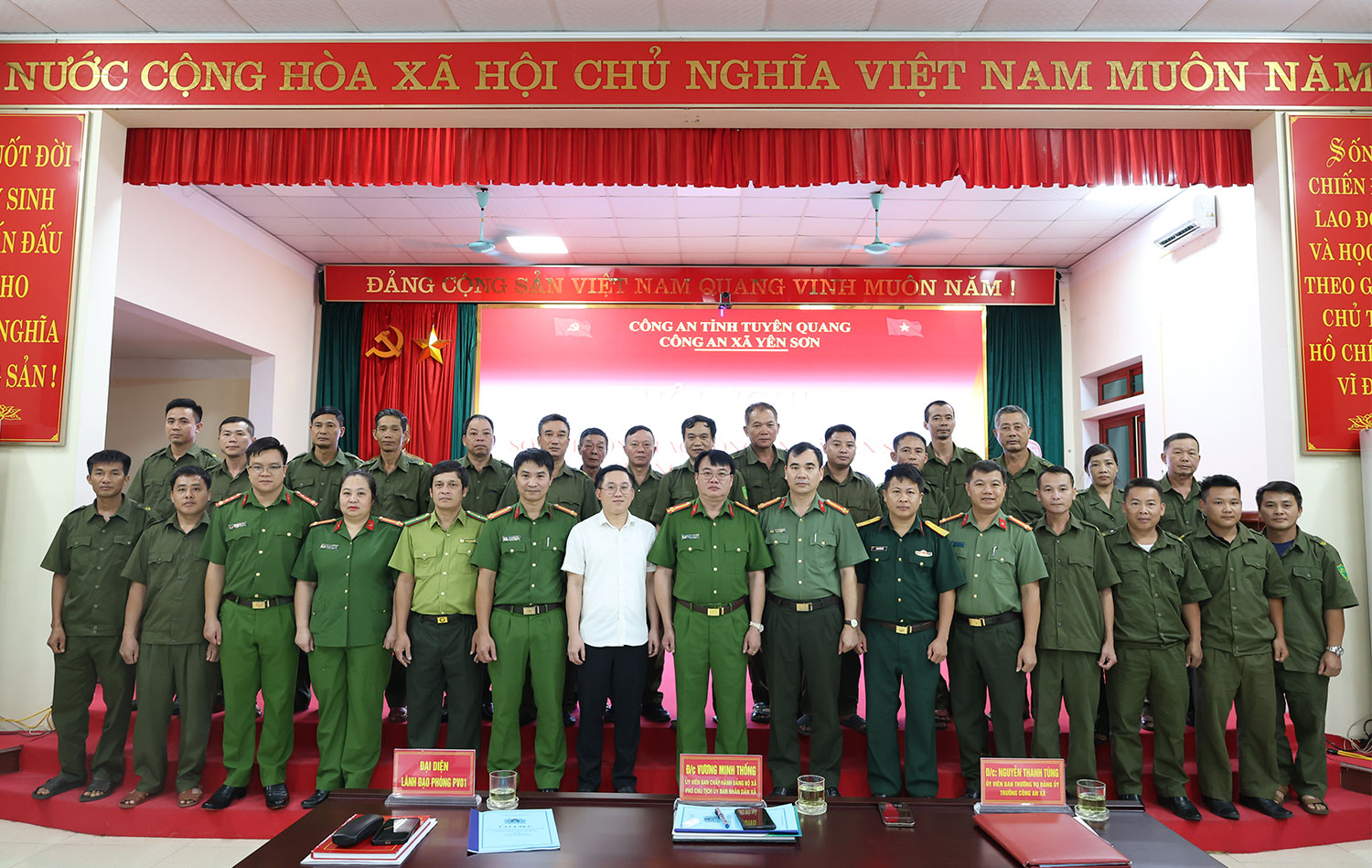 Công an xã Yên Sơn sơ kết 6 tháng đầu năm triển khai phương hướng, nhiệm vụ 6 tháng cuối năm 2026