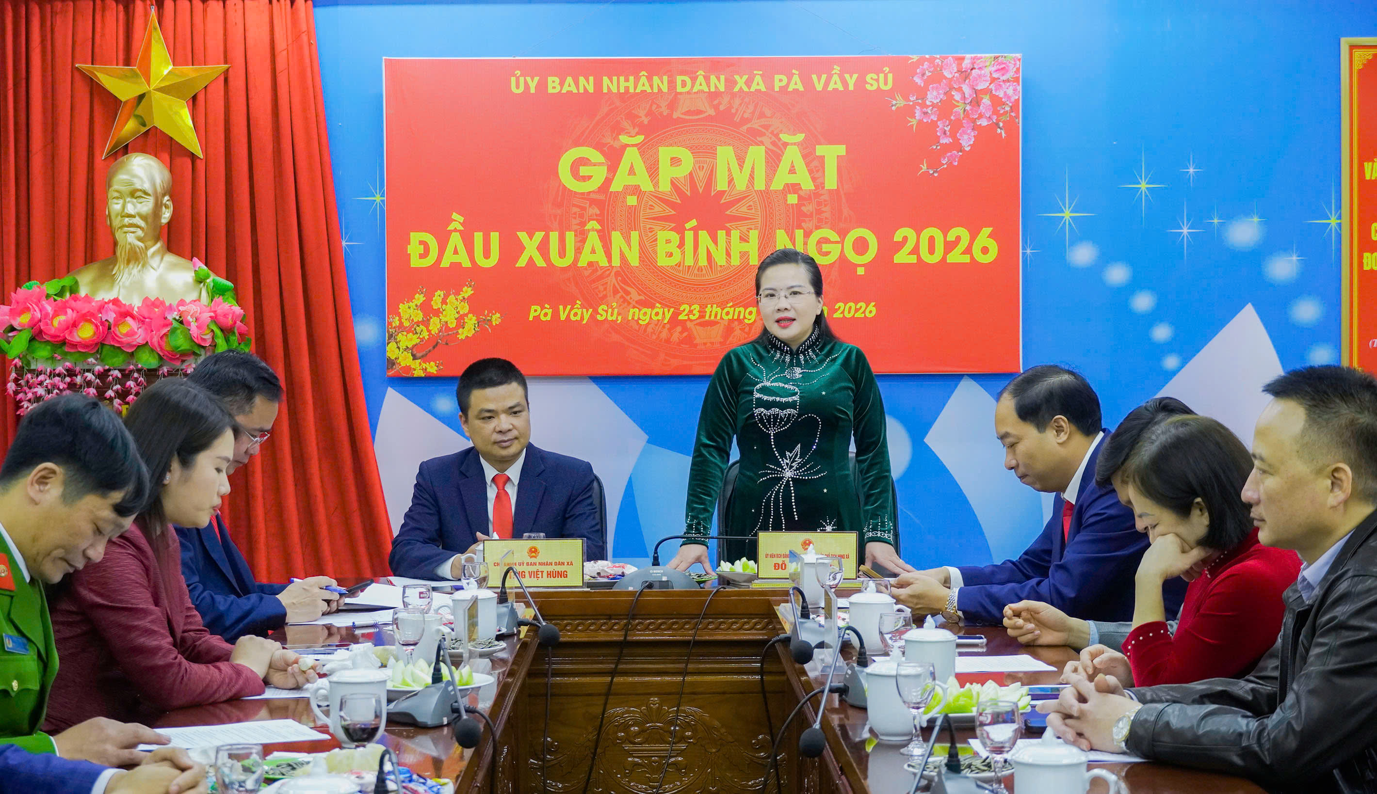 Pà Vầy Sủ gặp mặt đầu xuân Bính Ngọ 2026, quyết tâm hoàn thành thắng lợi nhiệm vụ năm mới