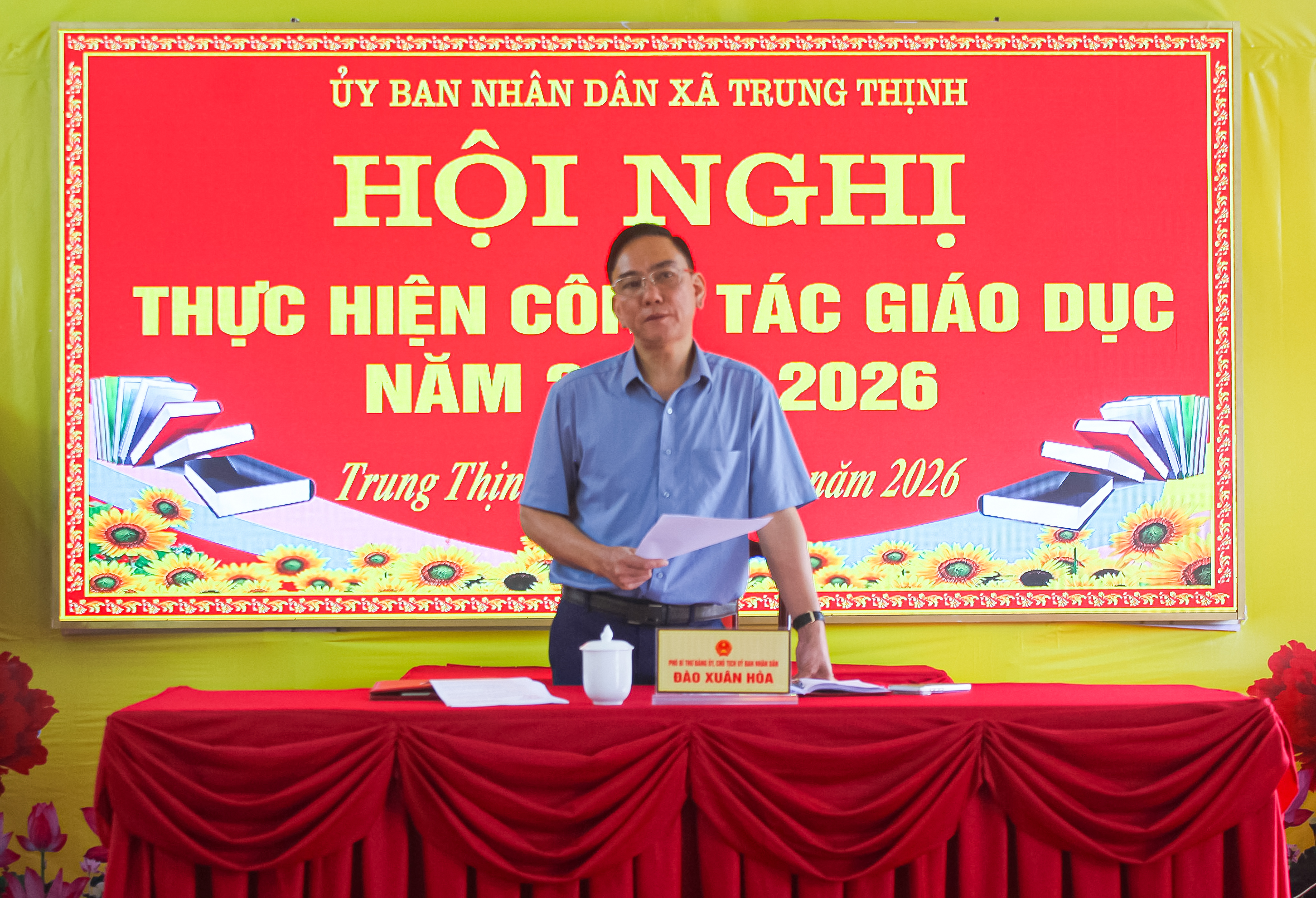 HỘI NGHỊ CÔNG TÁC GIÁO DỤC TRÊN ĐỊA BÀN XÃ TRUNG THỊNH NĂM 2026