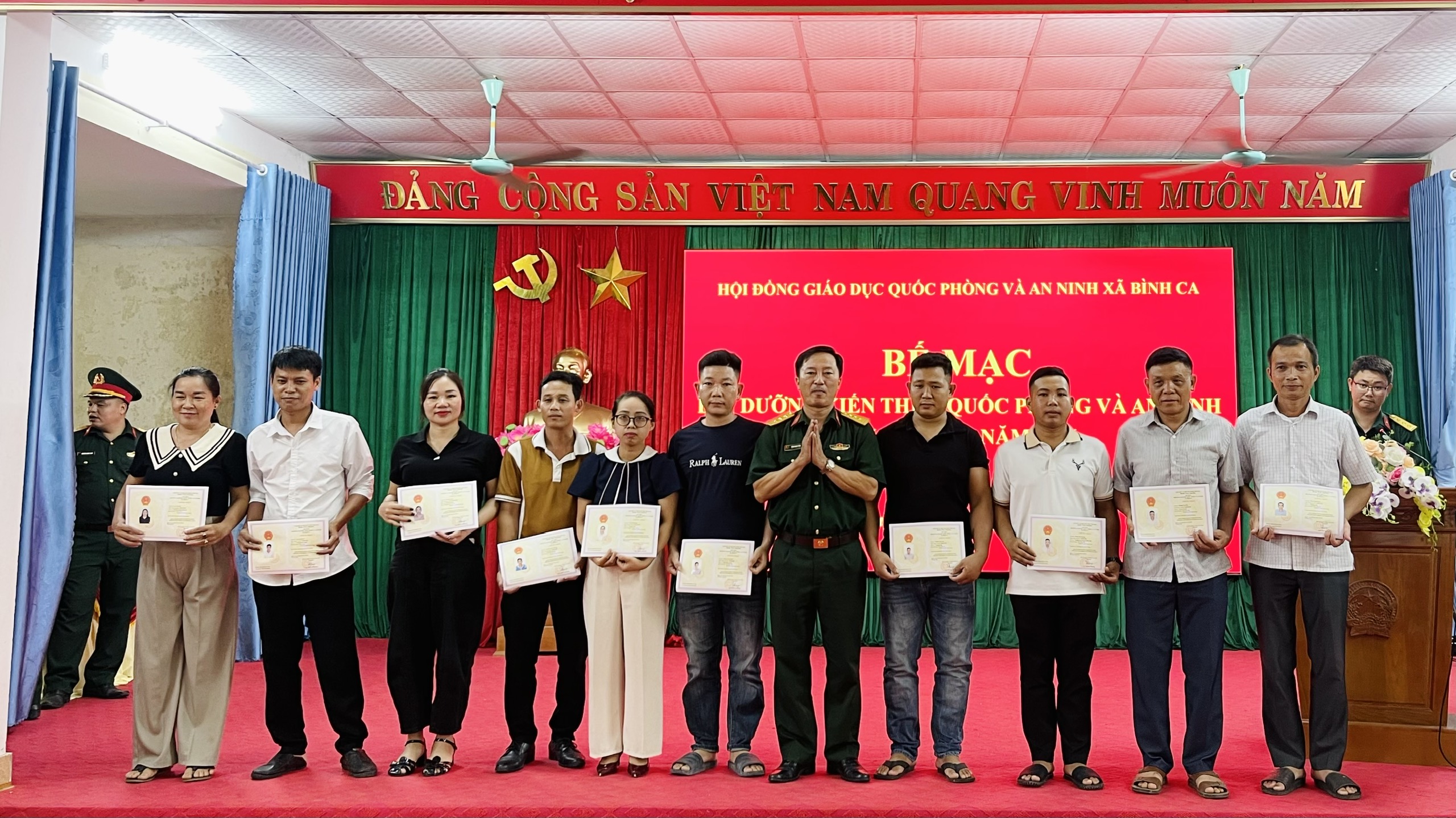 Bình Ca bế mạc lớp bồi dưỡng kiến thức quốc phòng và an ninh đối tượng 4 năm 2026