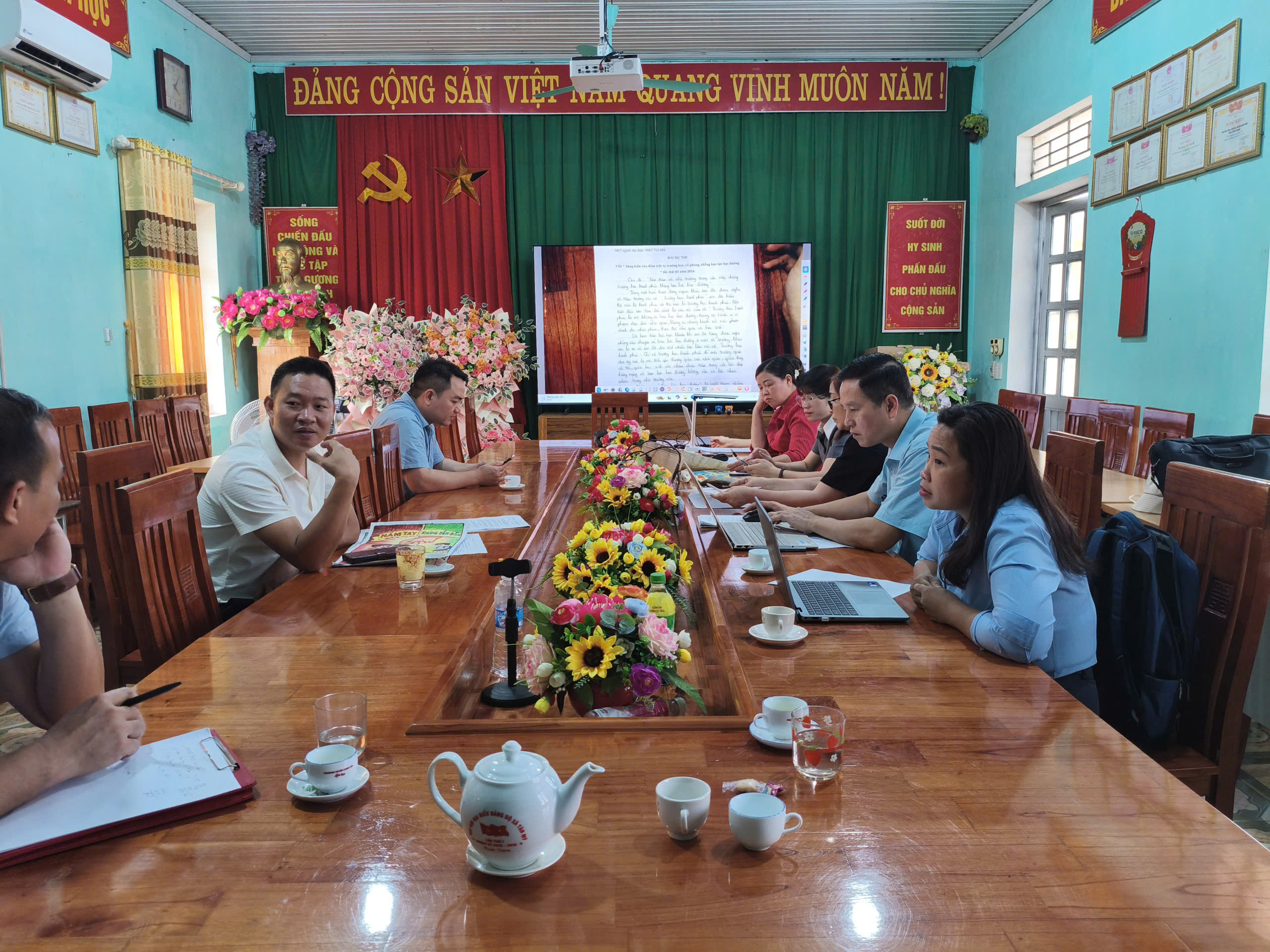 XÃ TÂN MỸ CHẤM ĐIỂM CUỘC THI “SÁNG KIẾN ĐẢM BẢO TRẬT TỰ TRƯỜNG HỌC VỀ PHÒNG, CHỐNG BẠO LỰC HỌC ĐƯỜNG” NĂM 2026