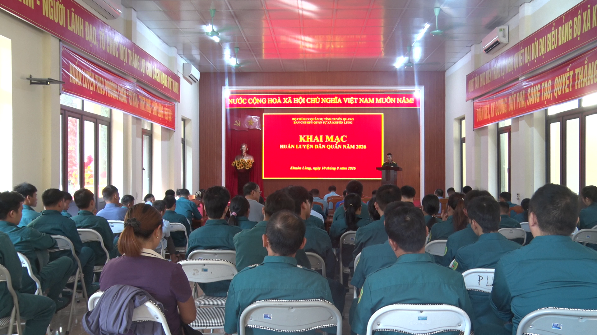 XÃ KHUÔN LÙNG KHAI MẠC HUẤN LUYỆN DÂN QUÂN NĂM 2026