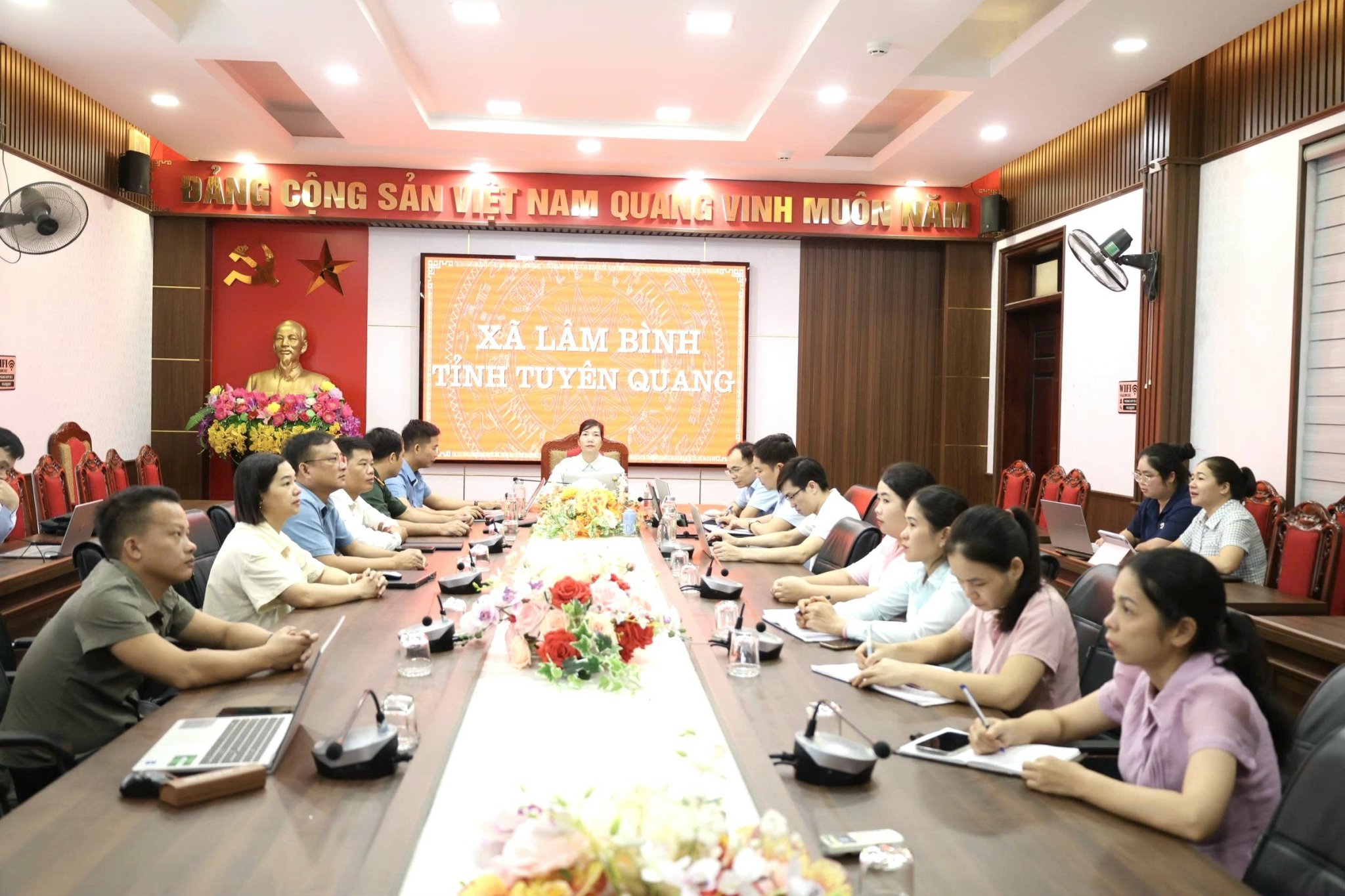 Lâm Bình tham dự Hội nghị trực tuyến toàn quốc tập huấn công tác Tuyên giáo và Dân vận năm 2026