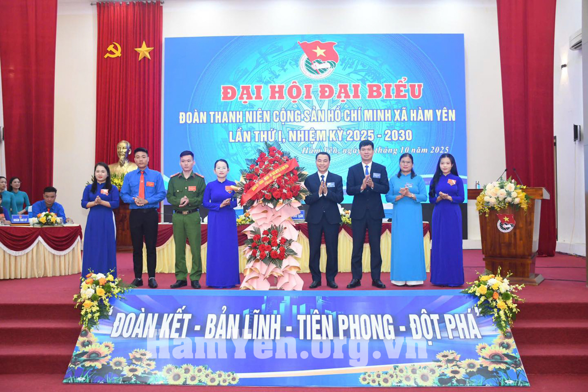 Đại hội đại biểu Đoàn TNCS Hồ Chí Minh xã Hàm Yên lần thứ I, nhiệm kỳ 2025–2030 thành công tốt đẹp