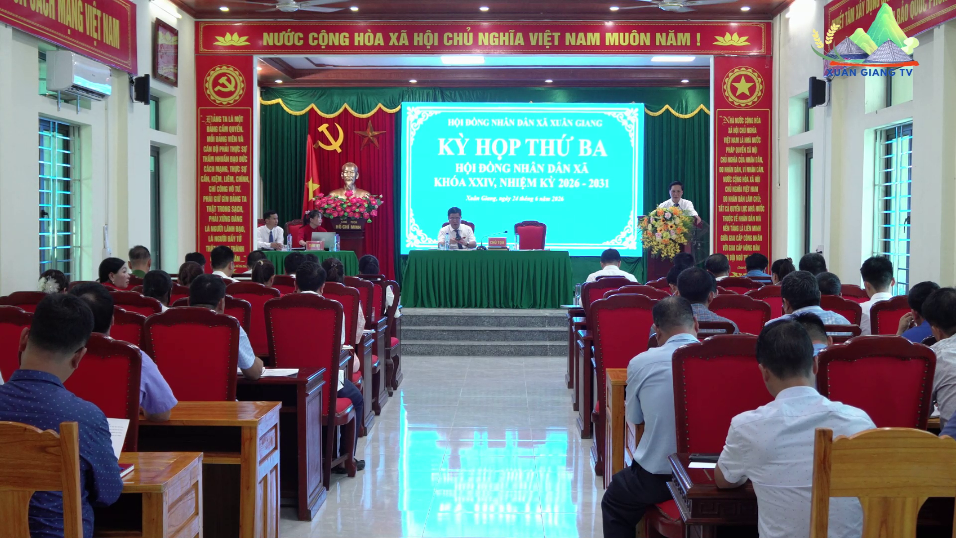 Kỳ họp thứ Ba Hội đồng nhân dân xã Xuân Giang khoá XXIV, nhiệm kỳ 2026-2031