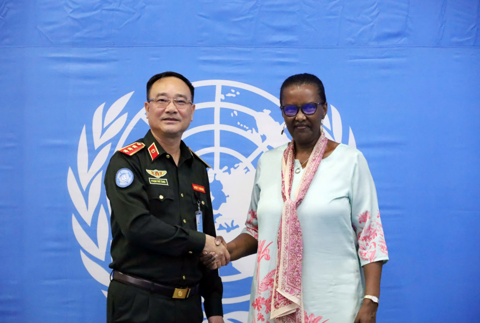 THỨ TRƯỞNG PHẠM THẾ TÙNG CHÀO XÃ GIAO TỔNG THƯ KÝ, TRƯỞNG PHÁI BỘ MINUSCA