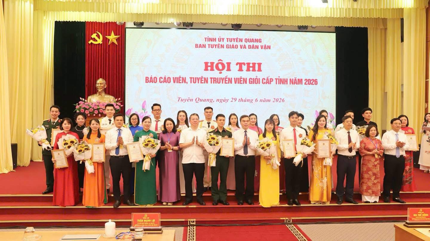 VINH DANH ĐỒNG CHÍ VÙI XUÂN THANH ĐẠT GIẢI NHẤT CẤP TỈNH HỘI THI BÁO CÁO VIÊN, TUYÊN TRUYỀN VIÊN GIỎI NĂM 2026
