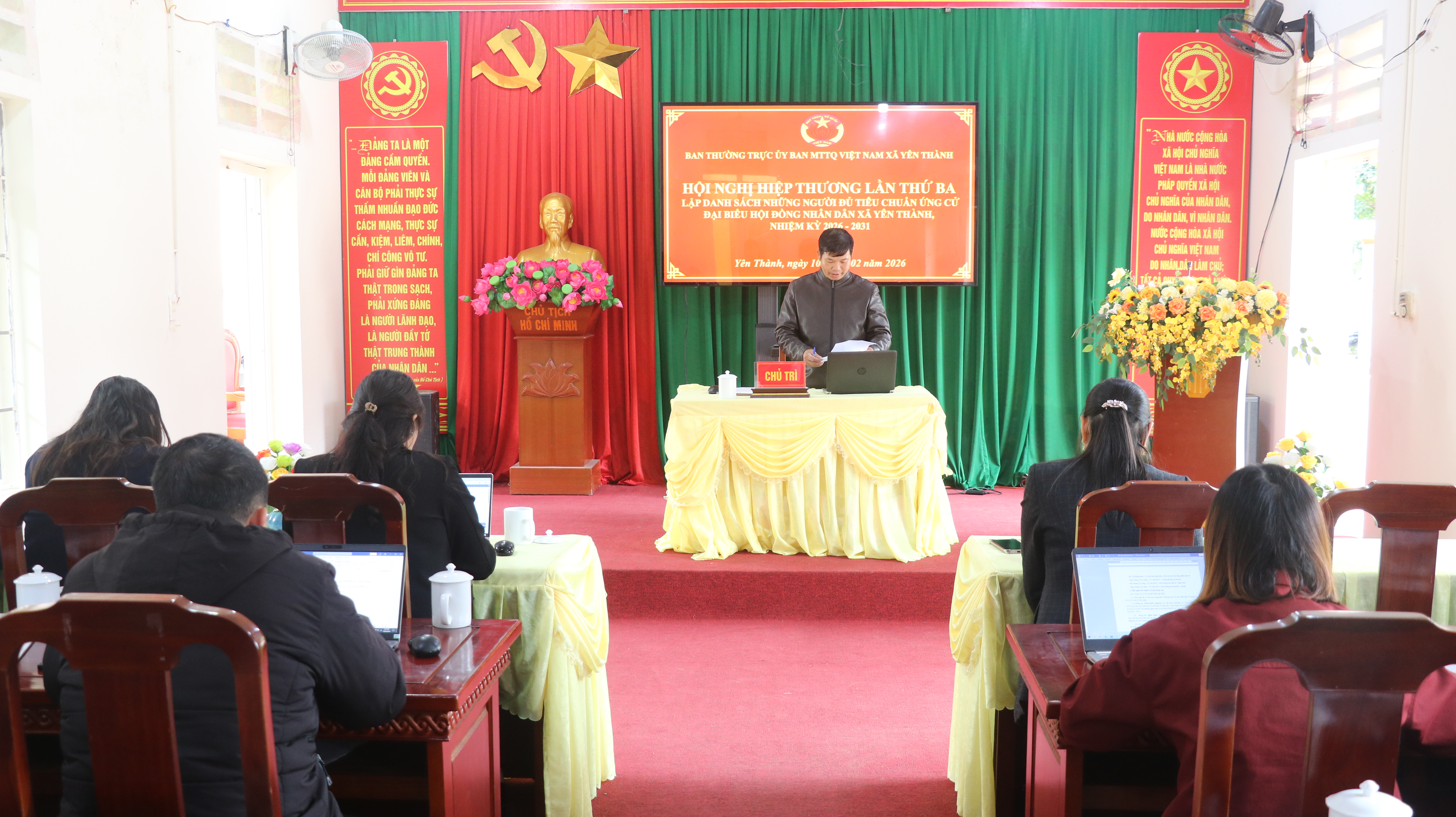 Mặt trận Tổ Quốc xã tổ chức Hội nghị hiệp thương lần thứ ba