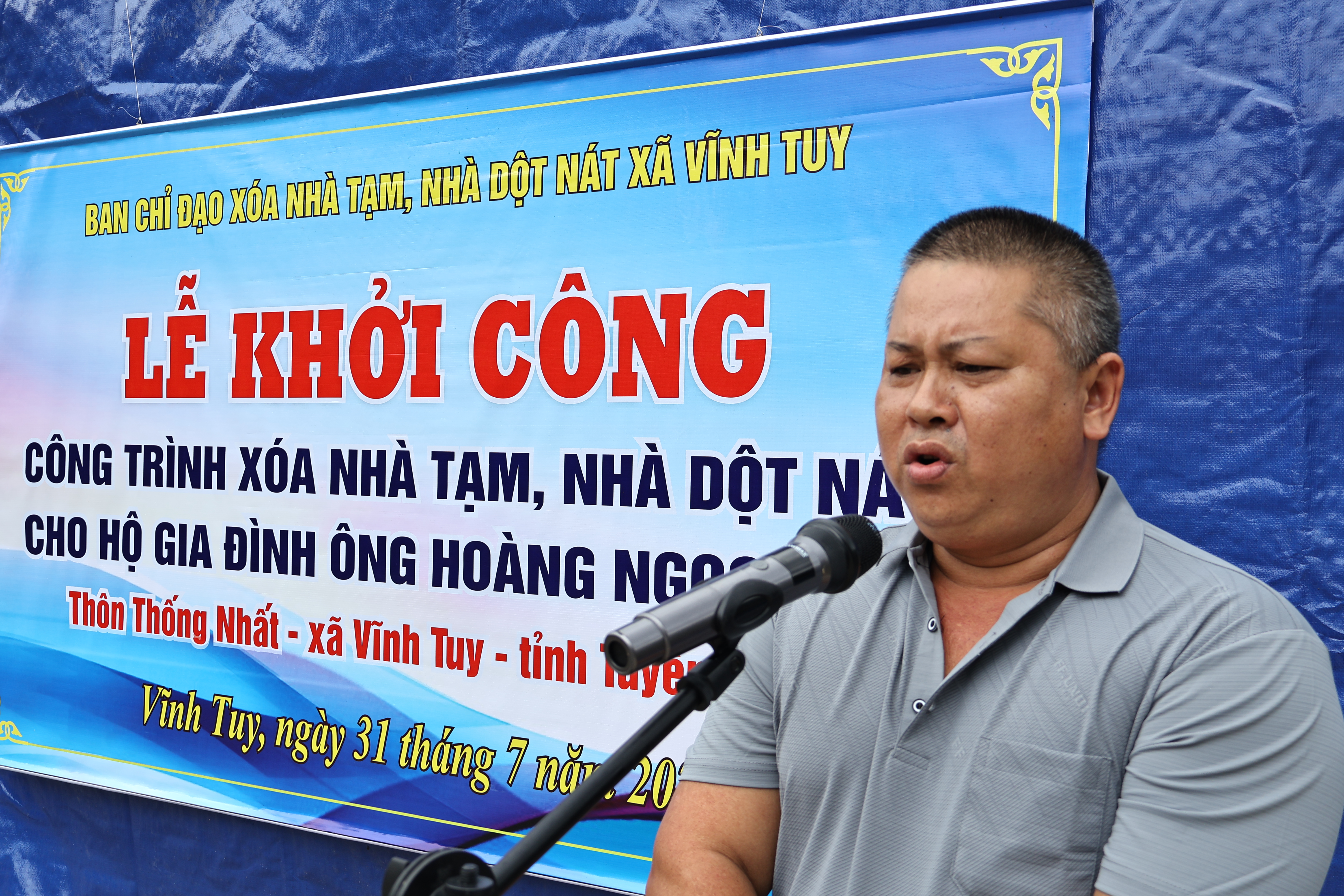 Lễ khỏi c&ocirc;ng nh&agrave; tạm th Th Nhất 31 th 7 gđ ph biểu.JPG