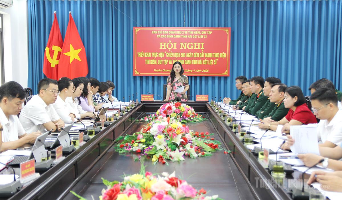 Triển khai Chiến dịch 500 ngày đêm đẩy mạnh thực hiện tìm kiếm, quy tập và xác định danh tính hài cốt liệt sĩ