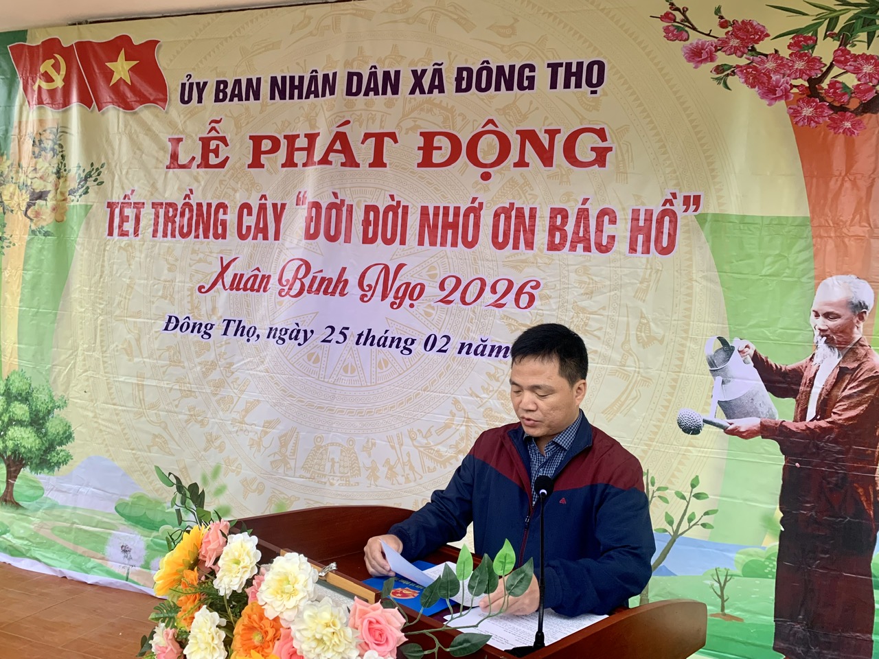 Xã Đông Thọ phát động Tết trồng cây “Đời đời nhớ ơn Bác Hồ” Xuân Bính Ngọ năm 2026