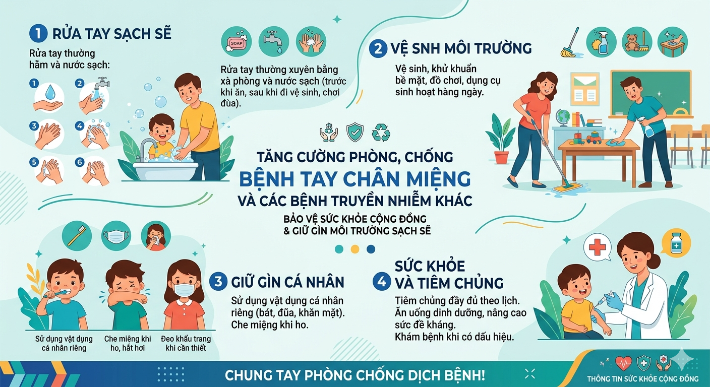 Ngày 8/4/2026, UBND phường Minh Xuân đã ban hành Công văn số 881 về việc tăng cường phòng, chống bệnh tay chân miệng và các bệnh truyền nhiễm khác trên địa bàn phường.