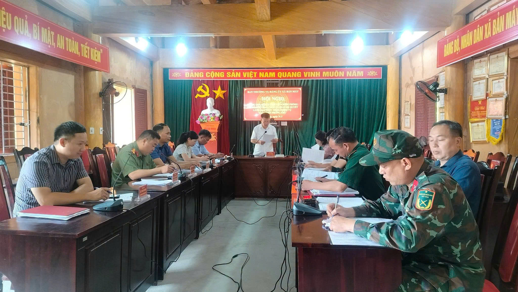 XÃ BẢN MÁY TỔ CHỨC LUYỆN TẬP DIỄN TẬP TÁC CHIẾN TRONG KHU VỰC PHÒNG THỦ NĂM 2026
