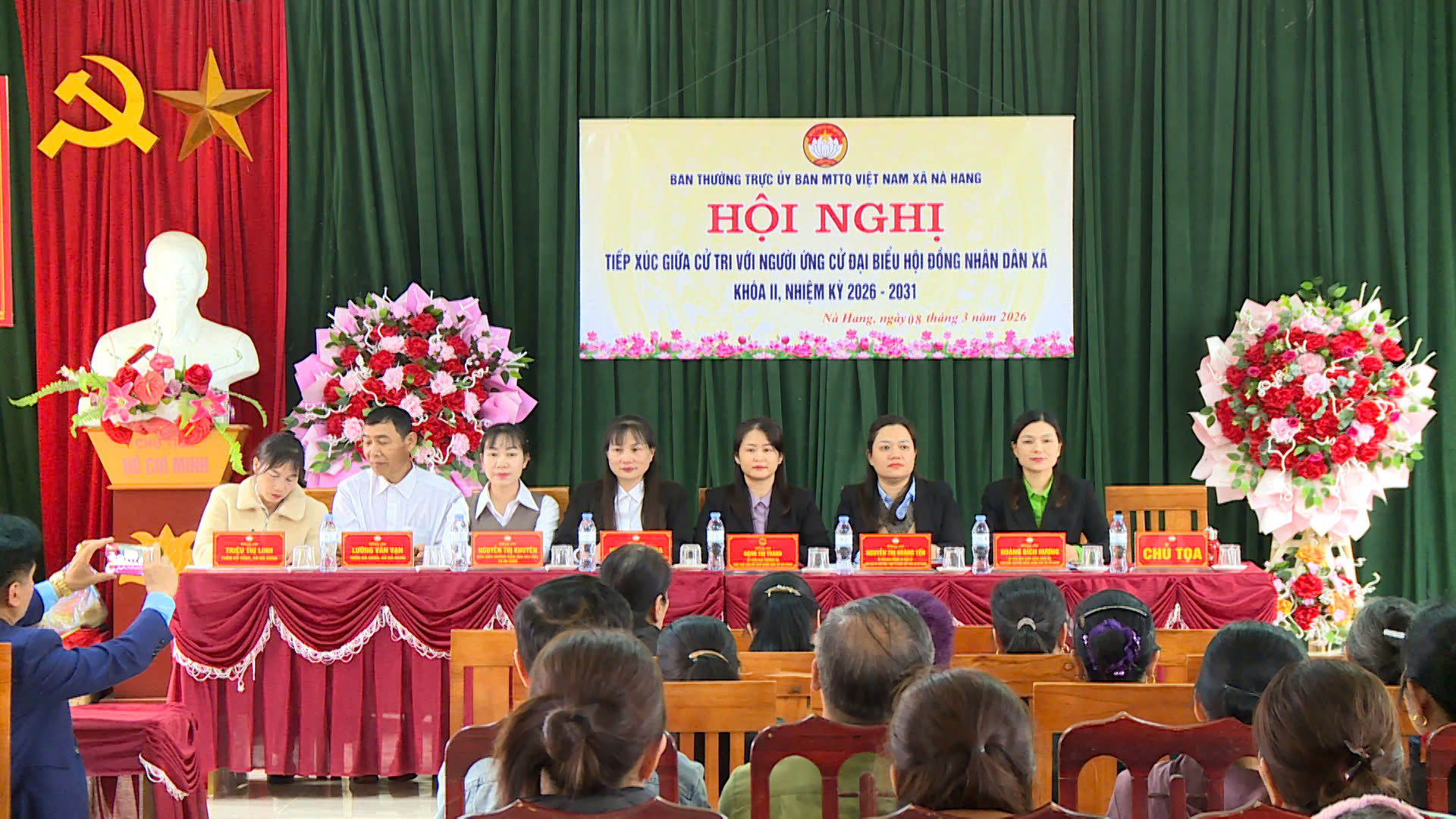 Hội nghị tiếp xúc cử tri với người ứng cử đại biểu HĐND xã khóa II, nhiệm kỳ 2026 – 2031 tại thôn 6, xã Nà Hang