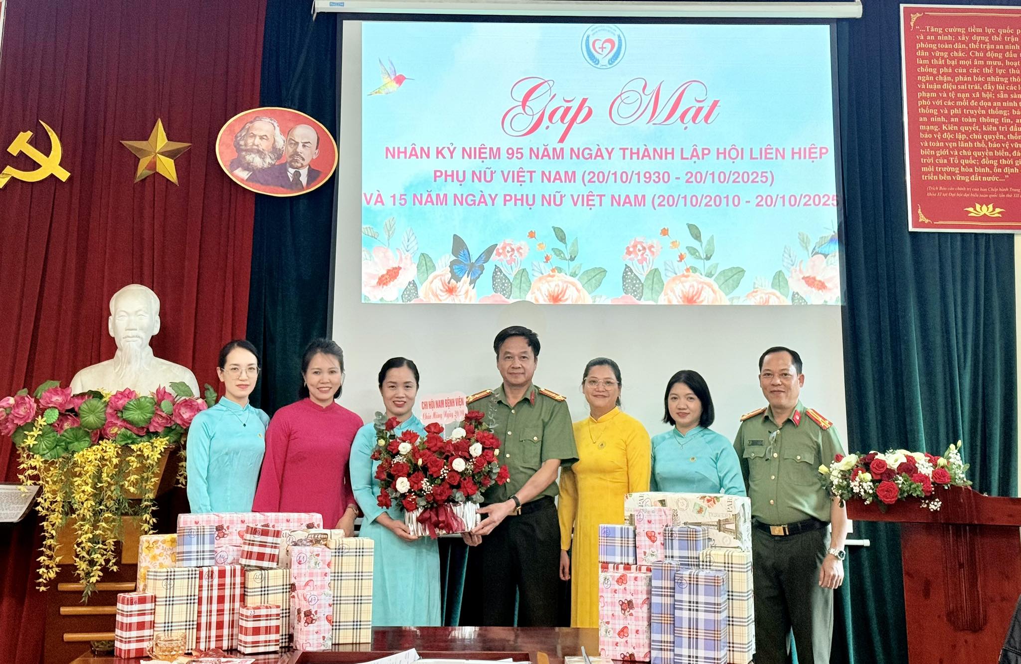 HỘI PHỤ NỮ CƠ SỞ BỆNH VIỆN CÔNG AN TỈNH TỔ CHỨC GẶP MẶT KỶ NIỆM NGÀY PHỤ NỮ VIỆT NAM 20/10