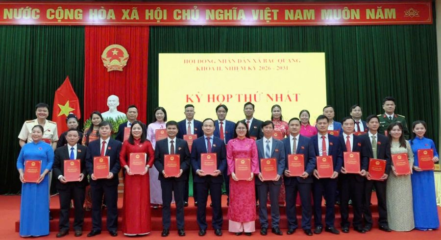 Bắc Quang tổ chức kỳ họp thứ nhất HĐND xã khóa II, nhiệm kỳ 2026–2031