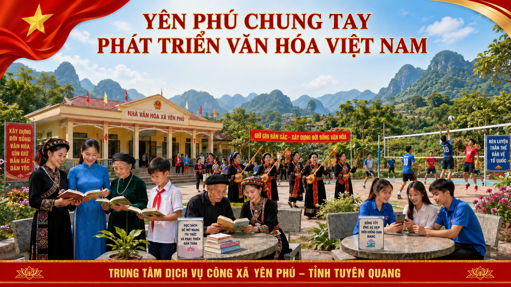 YÊN PHÚ ĐẨY MẠNH TUYÊN TRUYỀN, PHÁT HUY SỨC MẠNH VĂN HÓA VÀ CON NGƯỜI TRONG GIAI ĐOẠN MỚI