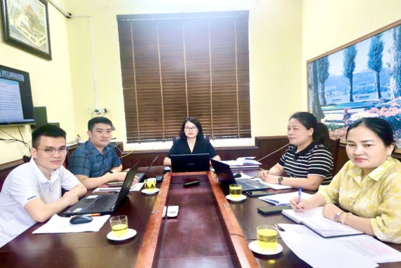 Sở Tư pháp tỉnh Tuyên Quang kết nối điểm cầu trực tuyến Hội nghị tập huấn nghiệp vụ kiểm tra, rà soát, hệ thống hóa và xử lý văn bản quy phạm pháp luật