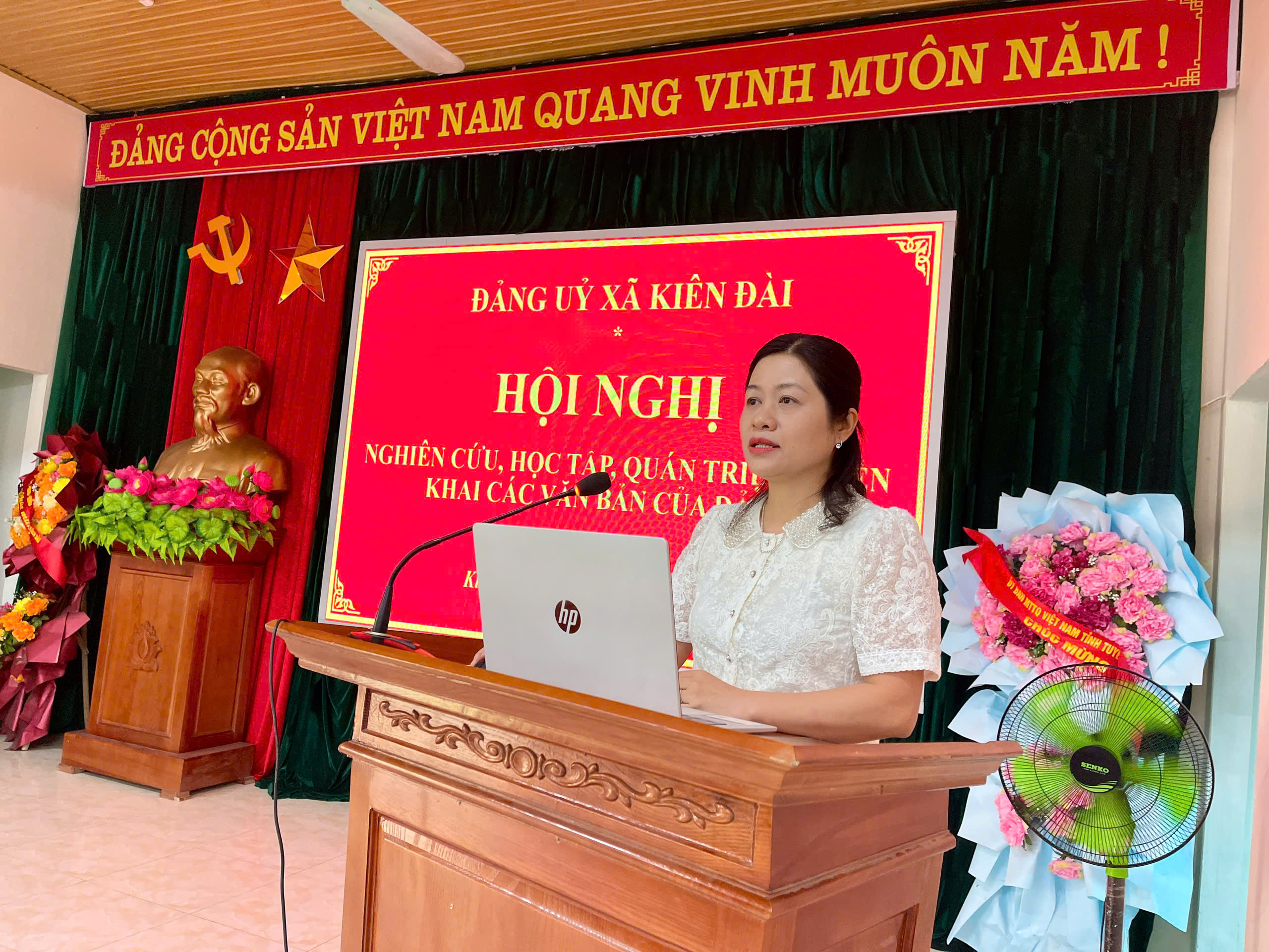 Đảng ủy xã Kiên Đài tổ chức Hội nghị nghiên cứu, học tập, quán triệt và triển khai các văn bản của Đảng