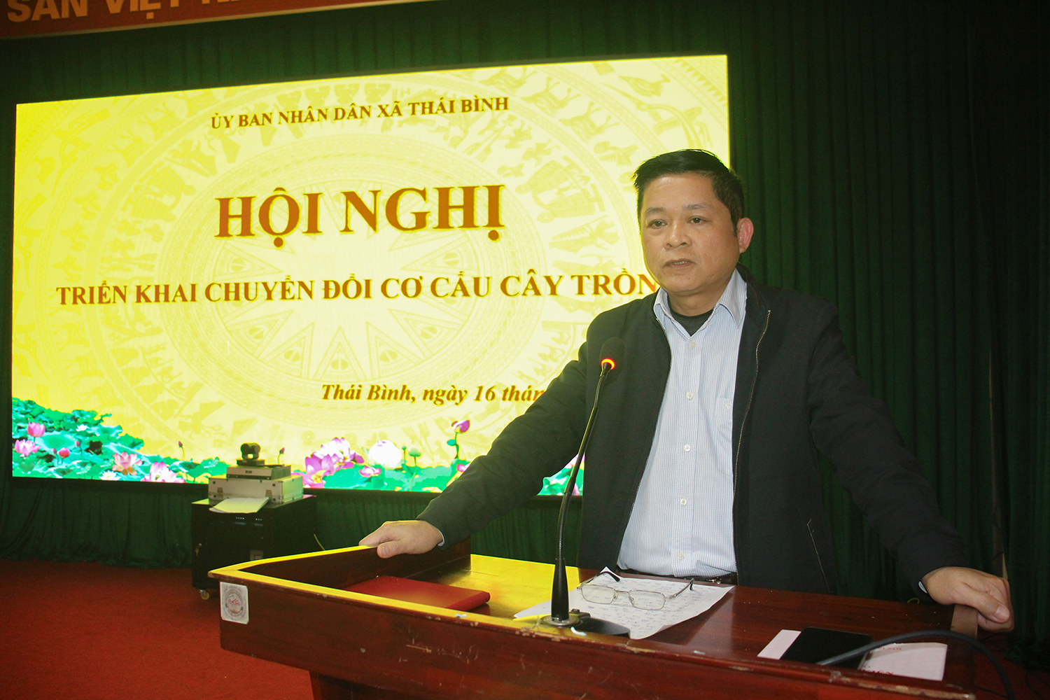 Xã Thái Bình triển khai chuyển đổi cơ cấu cây trồng, định hướng trồng lạc cho người dân