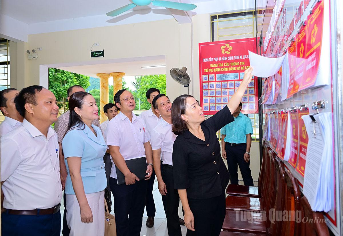 Các đoàn công tác của Ban Thường vụ Tỉnh ủy tiếp tục kiểm tra, làm việc với các xã sau sáp nhập