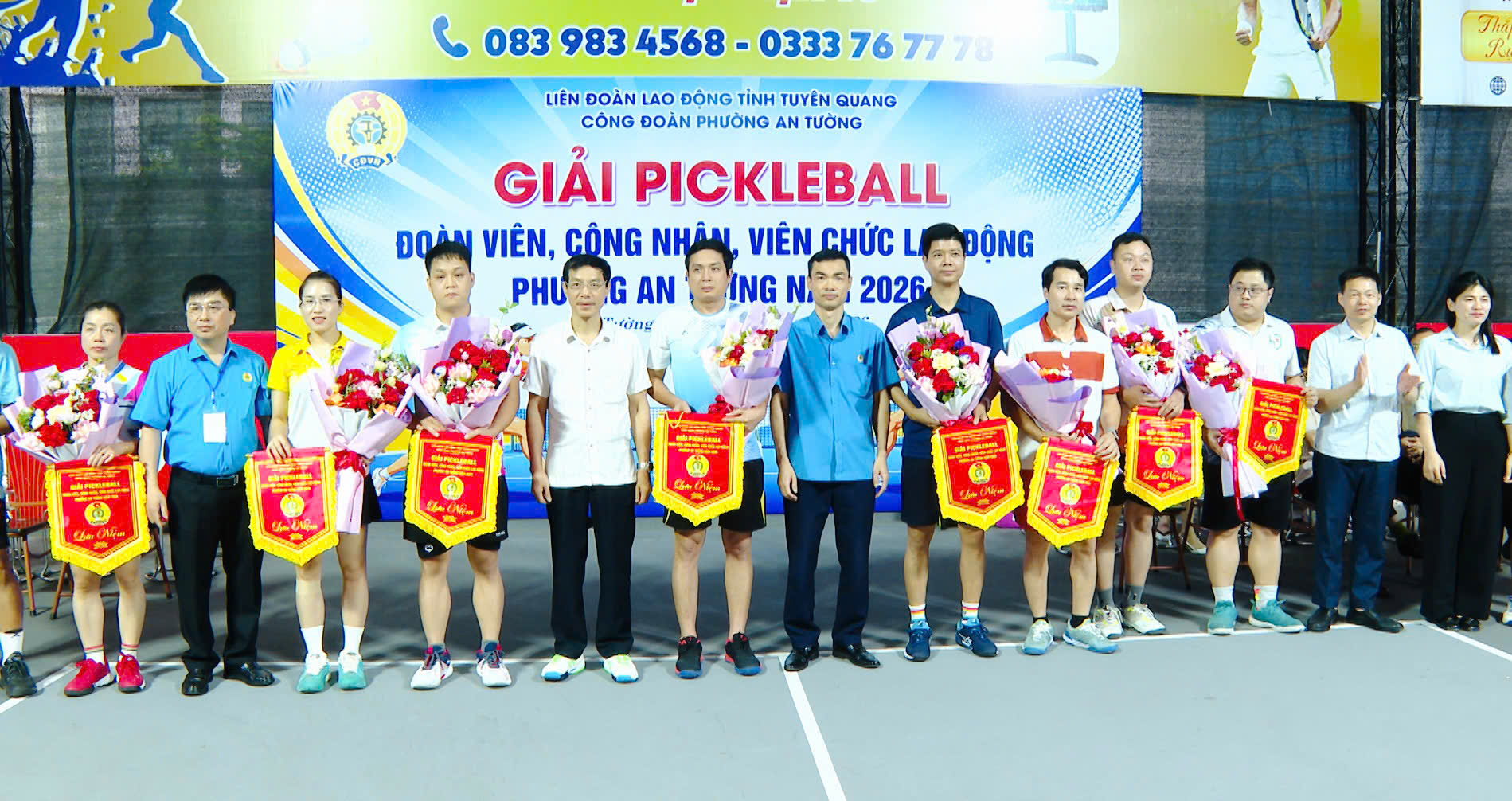 Giải Pickleball đoàn viên, công nhân, viên chức lao động phường An Tường năm 2026