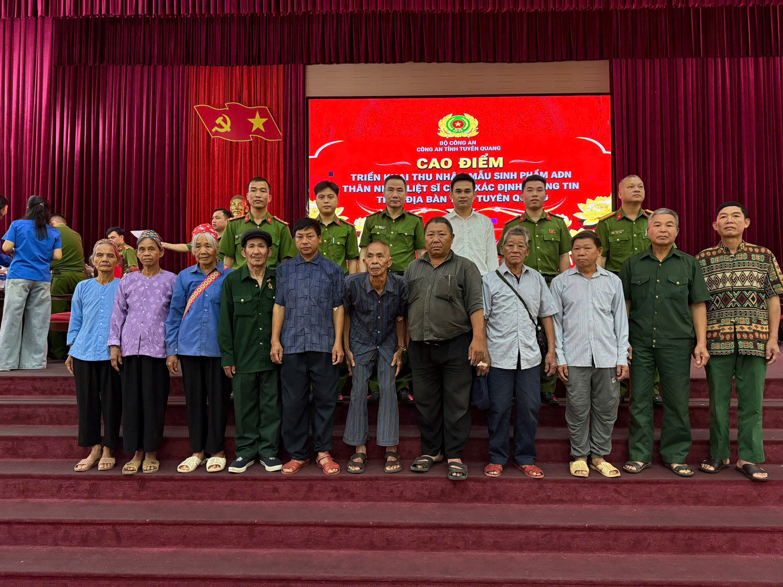 CÔNG AN XÃ YÊN THÀNH HOÀN THÀNH 100% CHỈ TIÊU THU NHẬN MẪU ADN THÂN NHÂN LIỆT SĨ