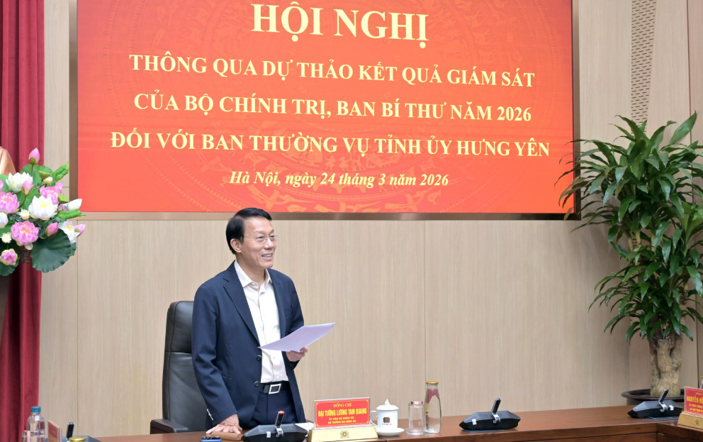 ĐOÀN KIỂM TRA, GIÁM SÁT SỐ 17 CỦA BỘ CHÍNH TRỊ, BAN BÍ THƯ THÔNG QUA DỰ THẢO KẾT QUẢ KIỂM TRA, GIÁM SÁT BAN THƯỜNG VỤ TỈNH ỦY HƯNG YÊN