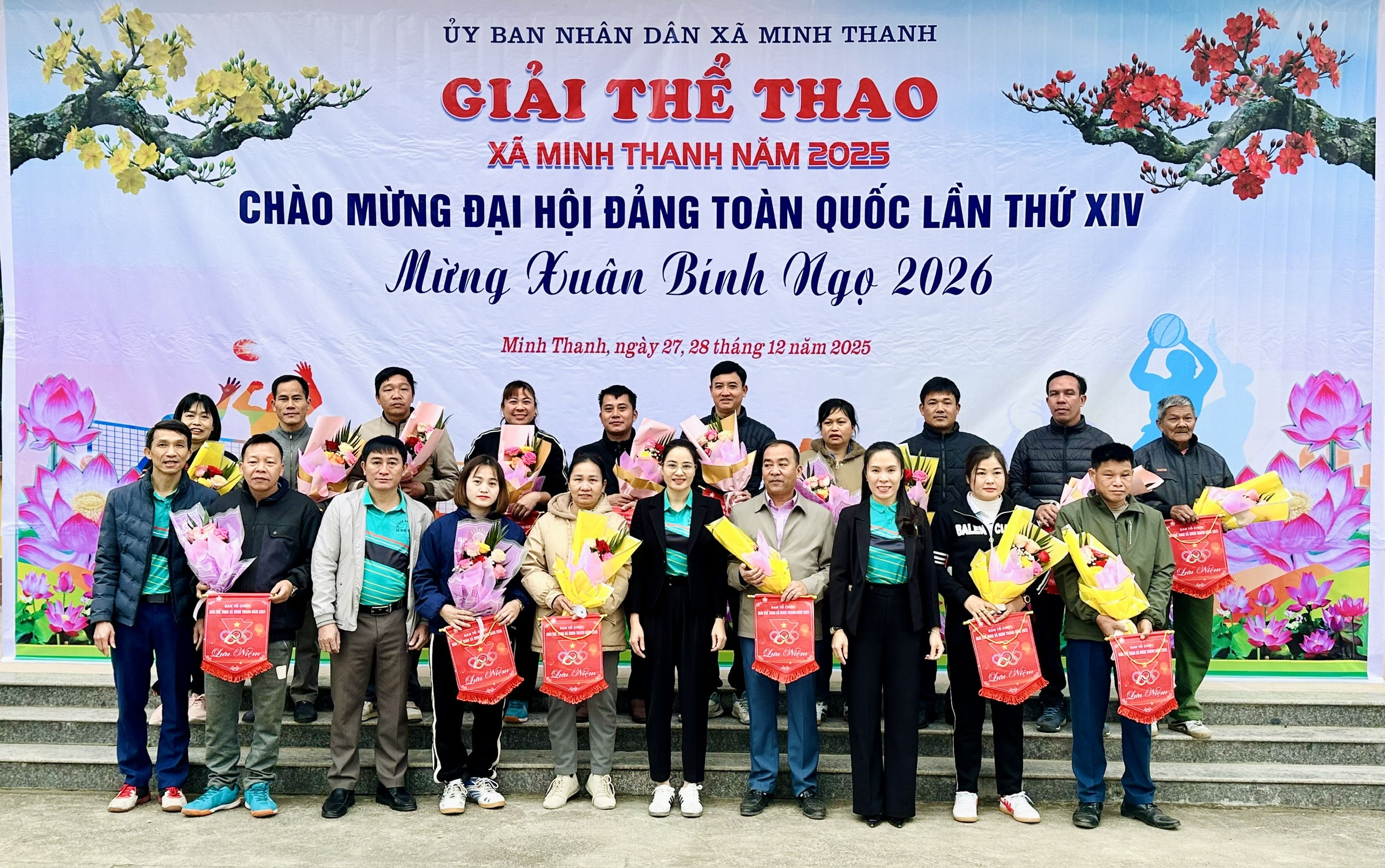 Khai mạc giải thể thao xã Minh Thanh năm 2025 chào mừng Đại hội Đảng toàn quốc lần thứ XIV, mừng Xuân Bính Ngọ 2026