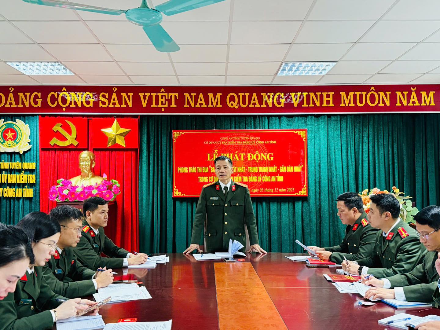 “LẤY CÁI ĐẸP DẸP CÁI XẤU, LẤY TÍCH CỰC ĐẨY LÙI TIÊU CỰC “TRONG CÔNG TÁC KIỂM TRA, GIÁM SÁT CỦA ĐẢNG UỶ CÔNG AN TỈNH