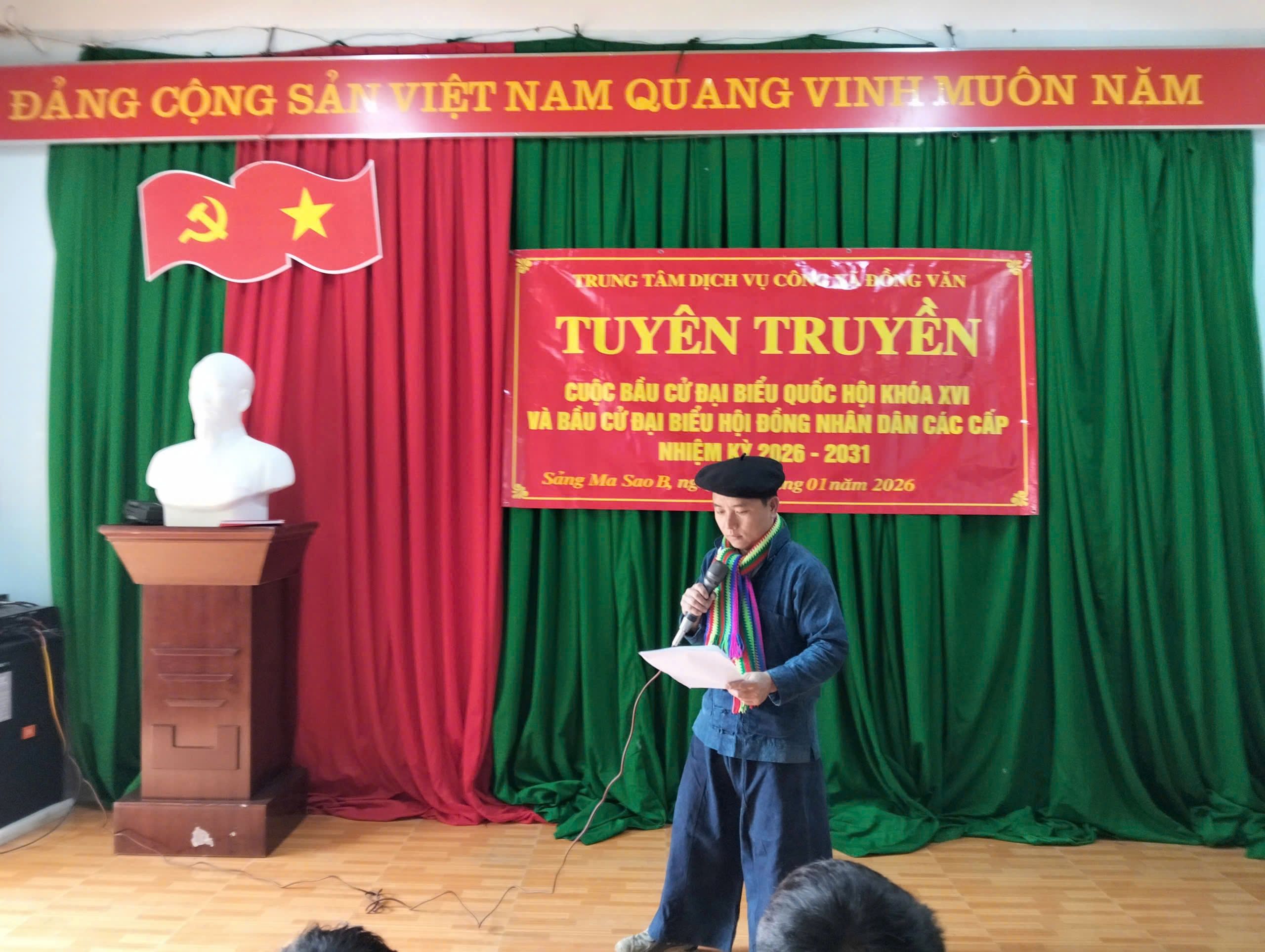 Đồng Văn đẩy mạnh tuyên truyền cuộc bầu cử đại biểu Quốc hội khóa XVI và đại biểu HĐND các cấp nhiệm kỳ 2026 - 2031