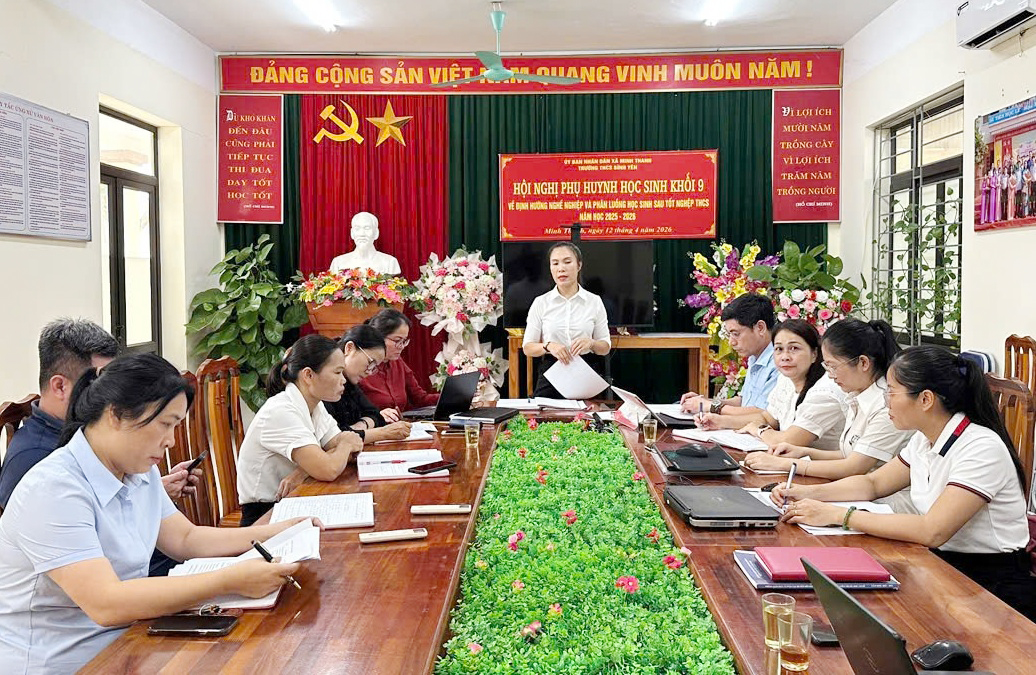 Xã Minh Thanh kiểm tra công tác chuẩn bị năm học mới và tình hình hoạt động sau sáp nhập tại các trường học trên địa bàn