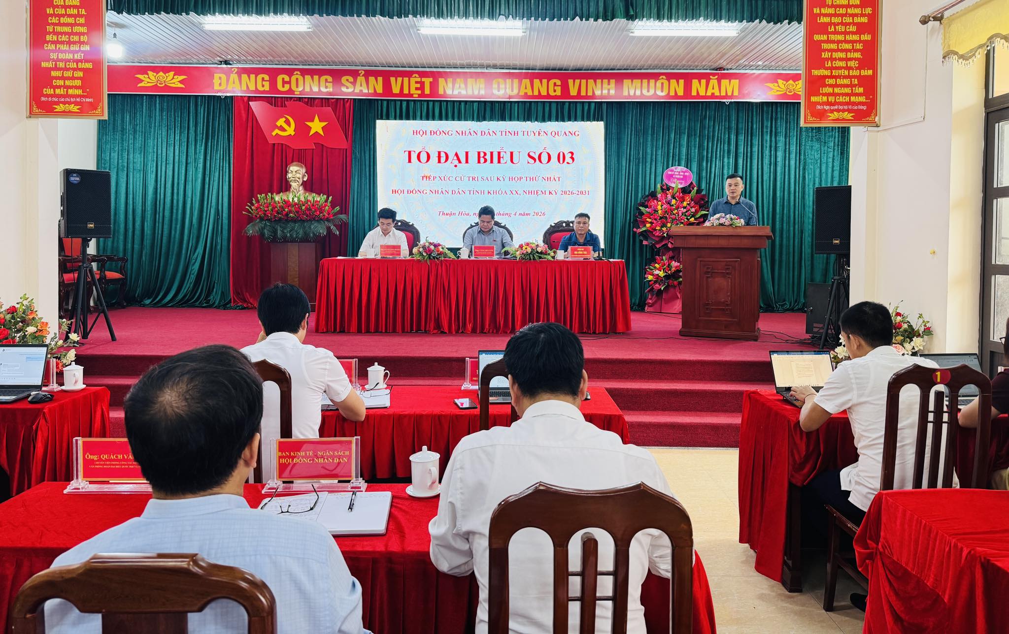 Tổ đại biểu 03 HĐND tỉnh tiếp xúc cử tri tại xã Thuận Hòa