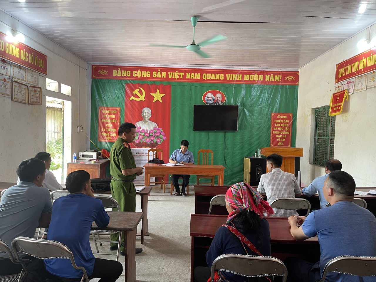 Ban Hòa giải xã Hồ Thầu chủ động nắm tình hình, kịp thời giải quyết các vụ việc phát sinh tại cơ sở