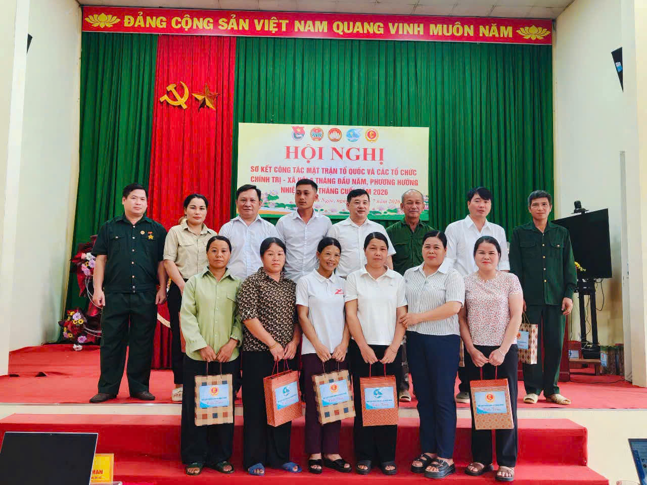 HỘI NGHỊ SƠ KẾT CÔNG TÁC MẶT TRẬN TỔ QUỐC VÀ CÁC TỔ CHỨC CHÍNH TRỊ - XÃ HỘI 6 THÁNG ĐẦU NĂM, TRIỂN KHAI NHIỆM VỤ 6 THÁNG CUỐI NĂM 2026