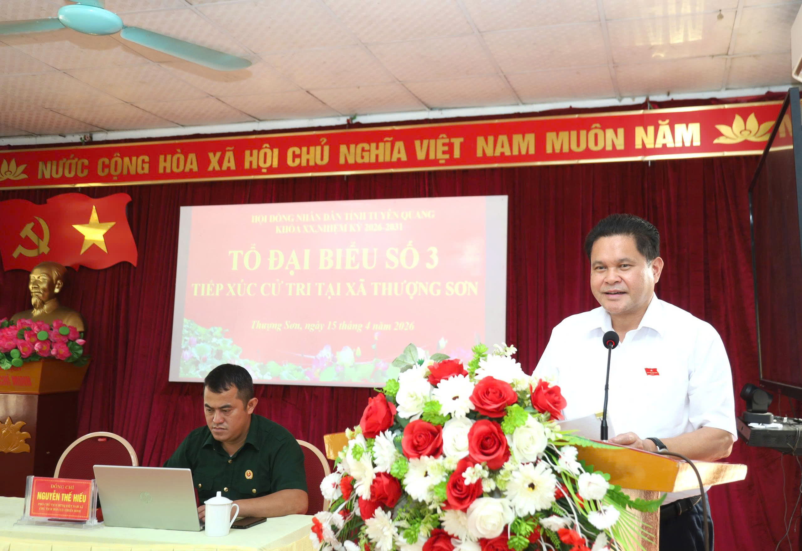 XÃ THƯỢNG SƠN TỔ CHỨC HỘI NGHỊ TIẾP XÚC CỬ TRI SAU KỲ HỌP THỨ NHẤT HĐND TỈNH KHÓA XX