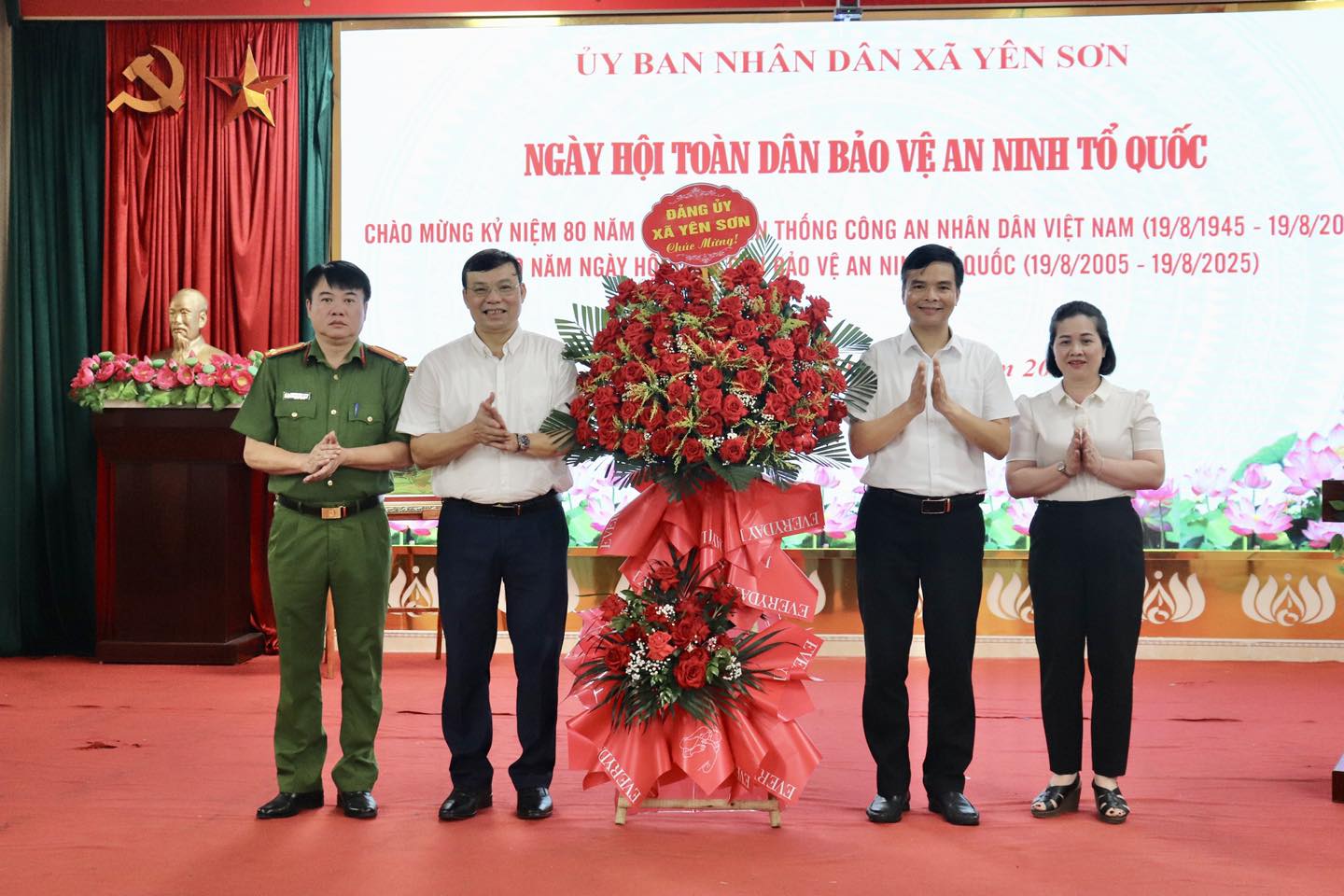 Xã Yên Sơn tổ chức Ngày hội Toàn dân bảo vệ an ninh tổ quốc năm 2025   
