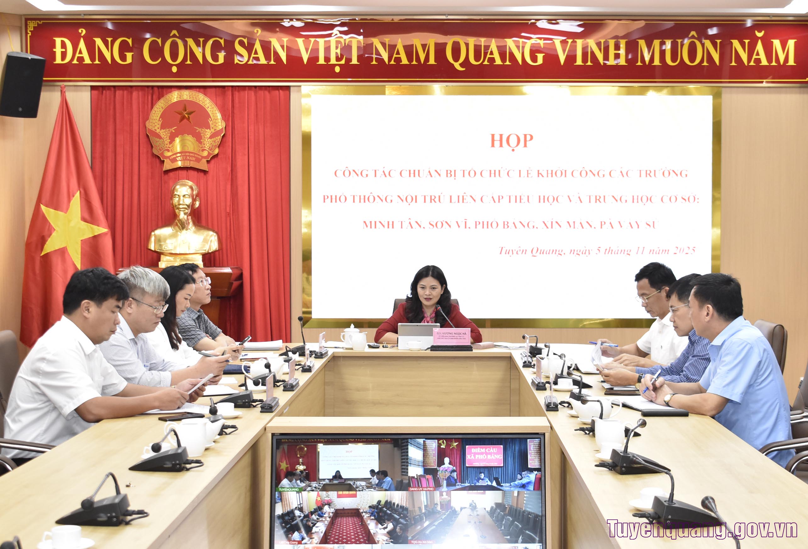 Chuẩn bị chu đáo cho Lễ khởi công các trường phổ thông nội trú liên cấp tại các xã vùng khó khăn, biên giới