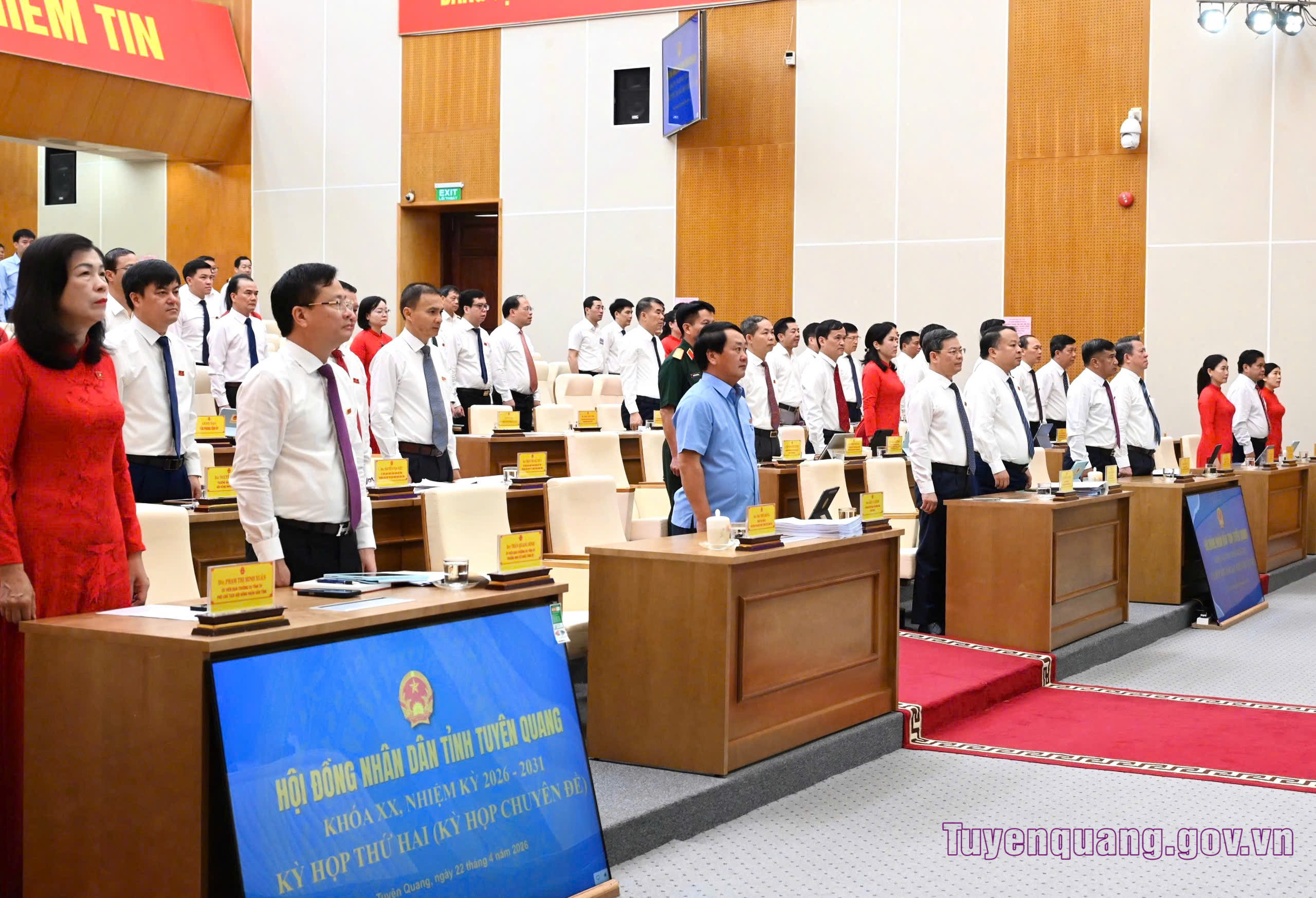 Khai mạc Kỳ họp thứ hai (kỳ họp chuyên đề) HĐND tỉnh khóa XX