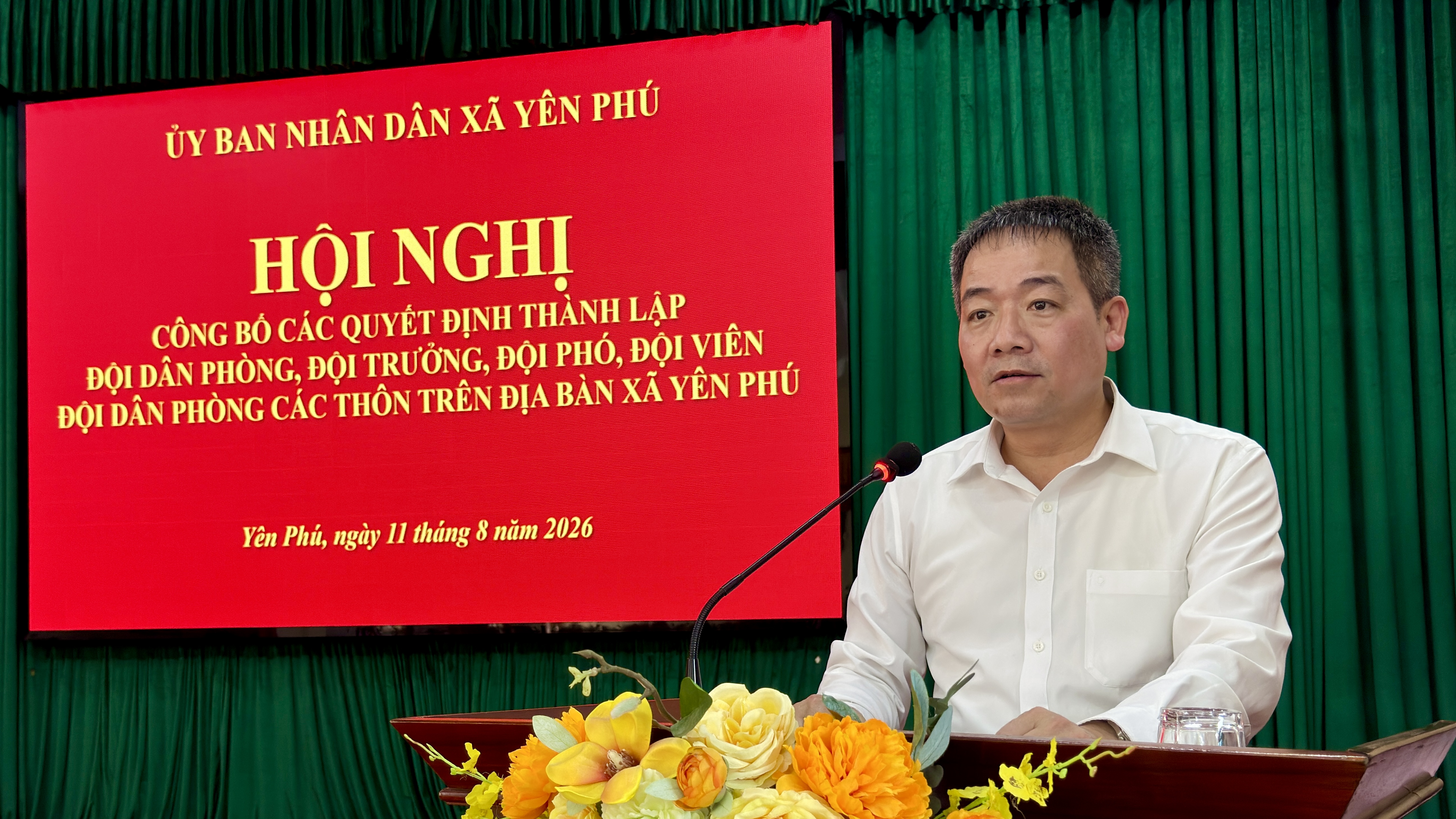 XÃ YÊN PHÚ CÔNG BỐ CÁC QUYẾT ĐỊNH THÀNH LẬP ĐỘI DÂN PHÒNG TẠI 17 THÔN