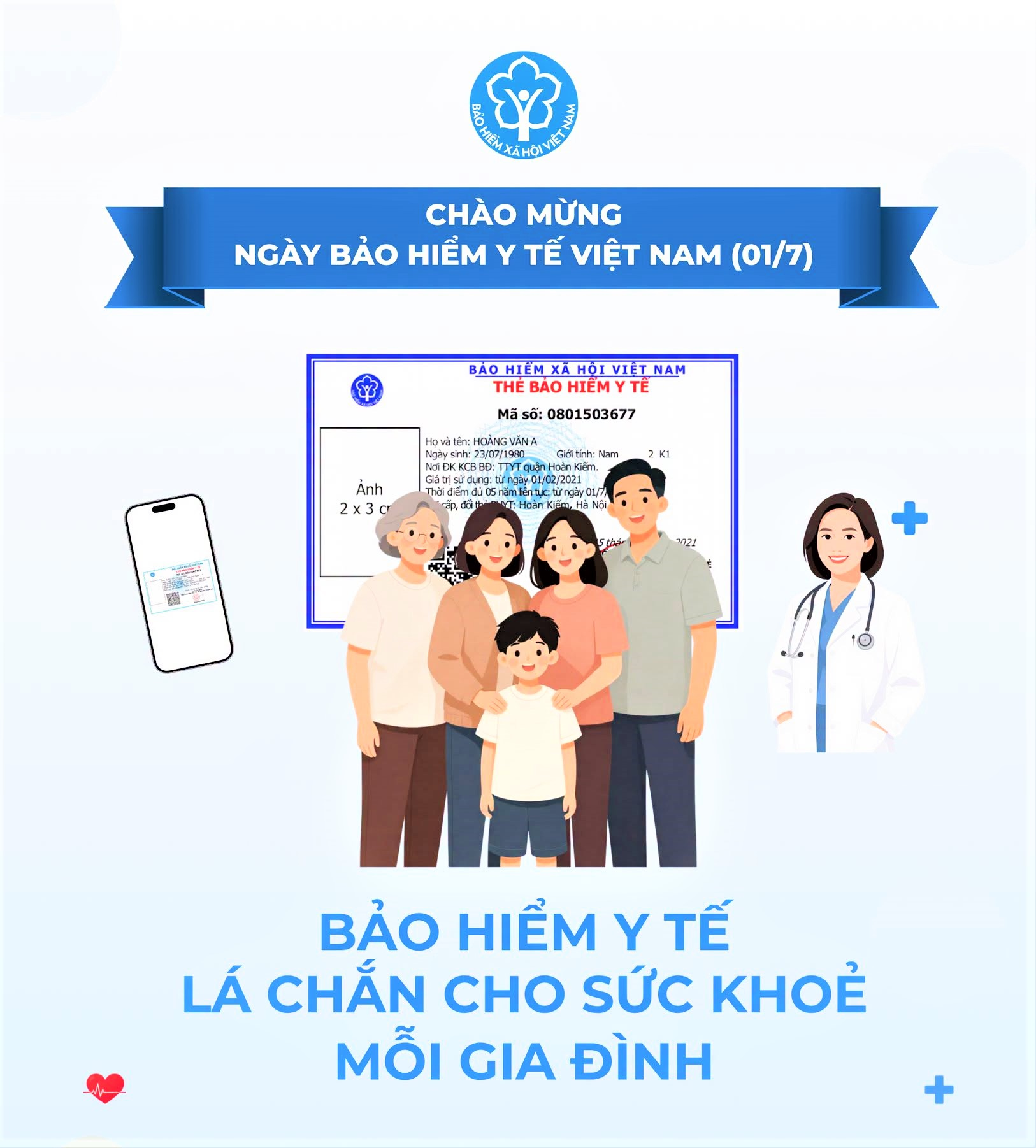 Ngày Bảo hiểm y tế Việt Nam (01/7): Chung tay vì sức khỏe cộng đồng, hướng tới Bảo hiểm y tế toàn dân