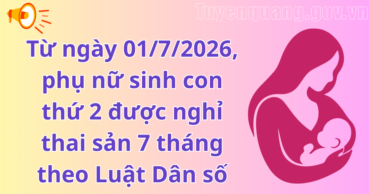 Phụ nữ sinh đủ 2 con được nghỉ thai sản 7 tháng và ưu tiên mua nhà ở xã hội