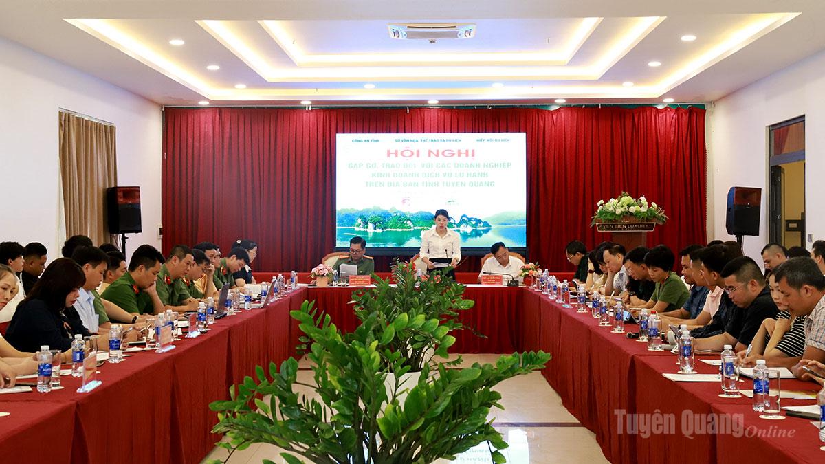 Gặp mặt các doanh nghiệp kinh doanh dịch vụ lữ hành trên địa bàn tỉnh